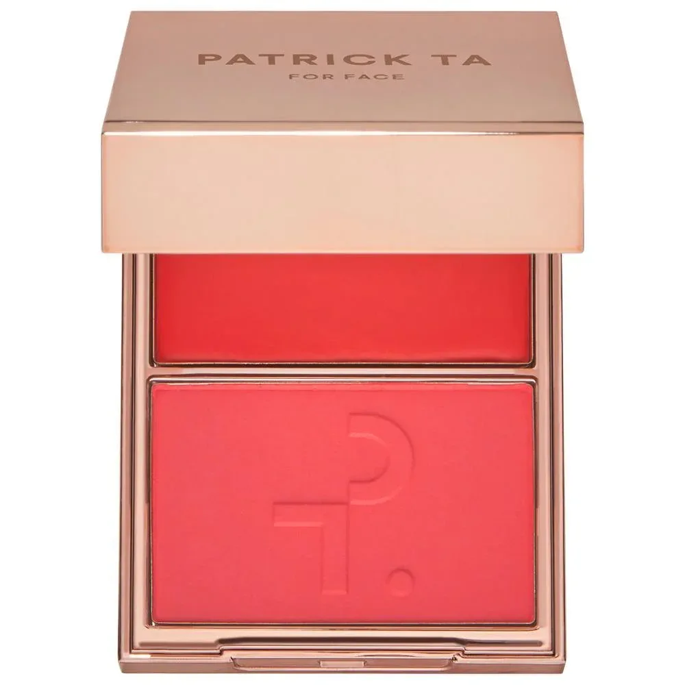 Major Headlines Double-Take Dúo Rubor en Crème y en Polvo - Just Enough soft blue pink - She's Vibrant bright pinky coral