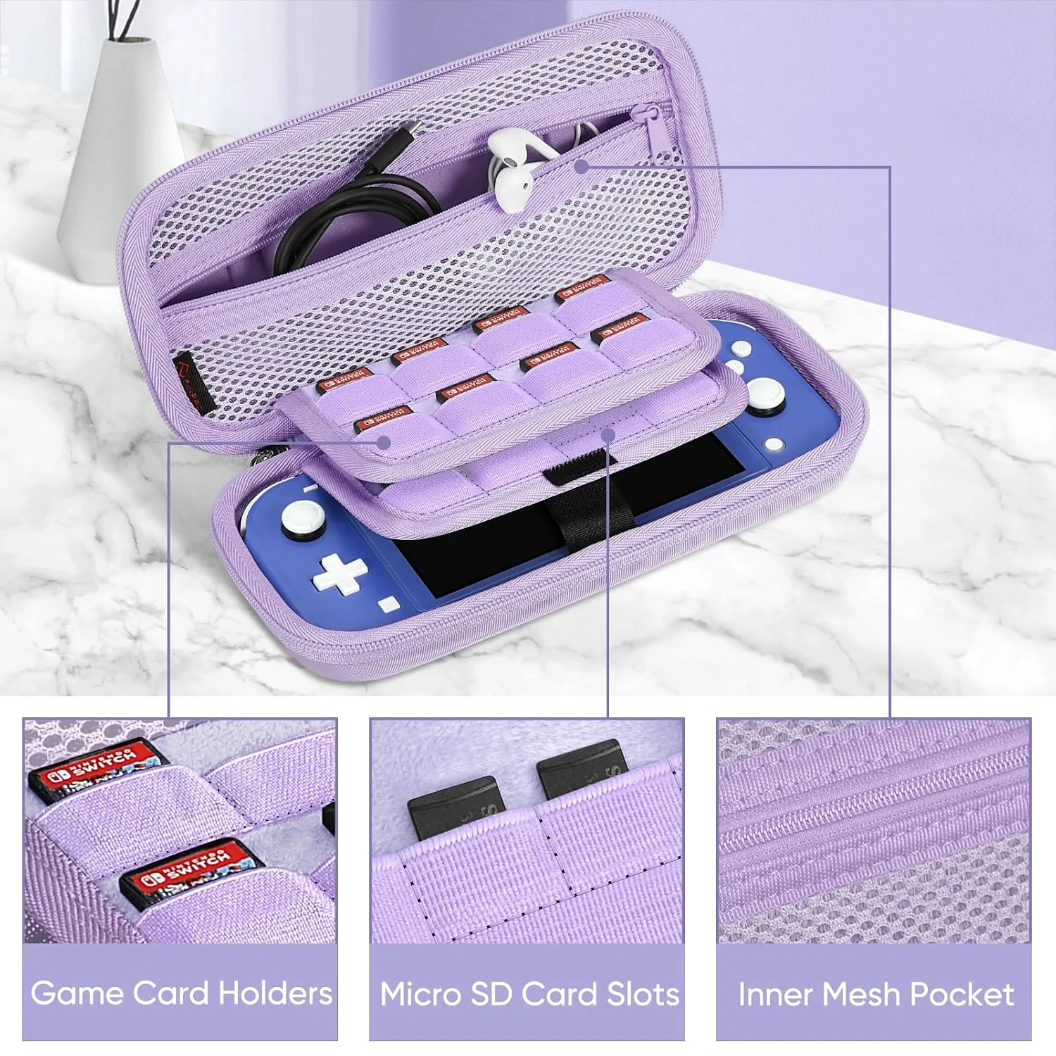 FINTIE Shockproof Carrying Case for Nintendo Switch Lite 2019
