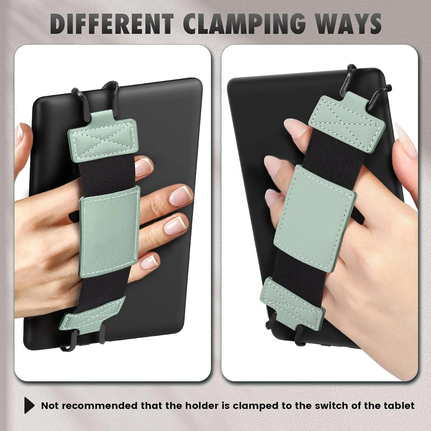 MoKo Soft Hand Strap for 6-8" Kindle eReaders Fire Tablet, Mint Green