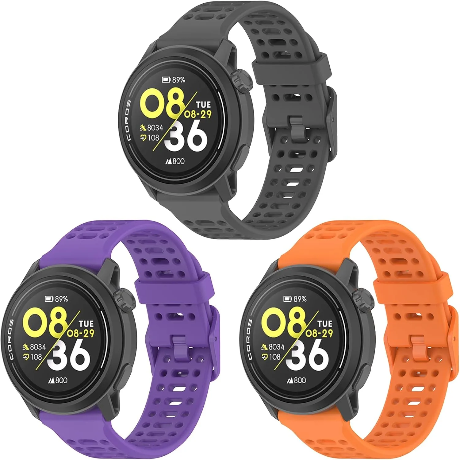 22mm Silikon Bands For COROS PACE 3/4 /APEX PRO/2 PRO/APEX 46mm For Women and Men