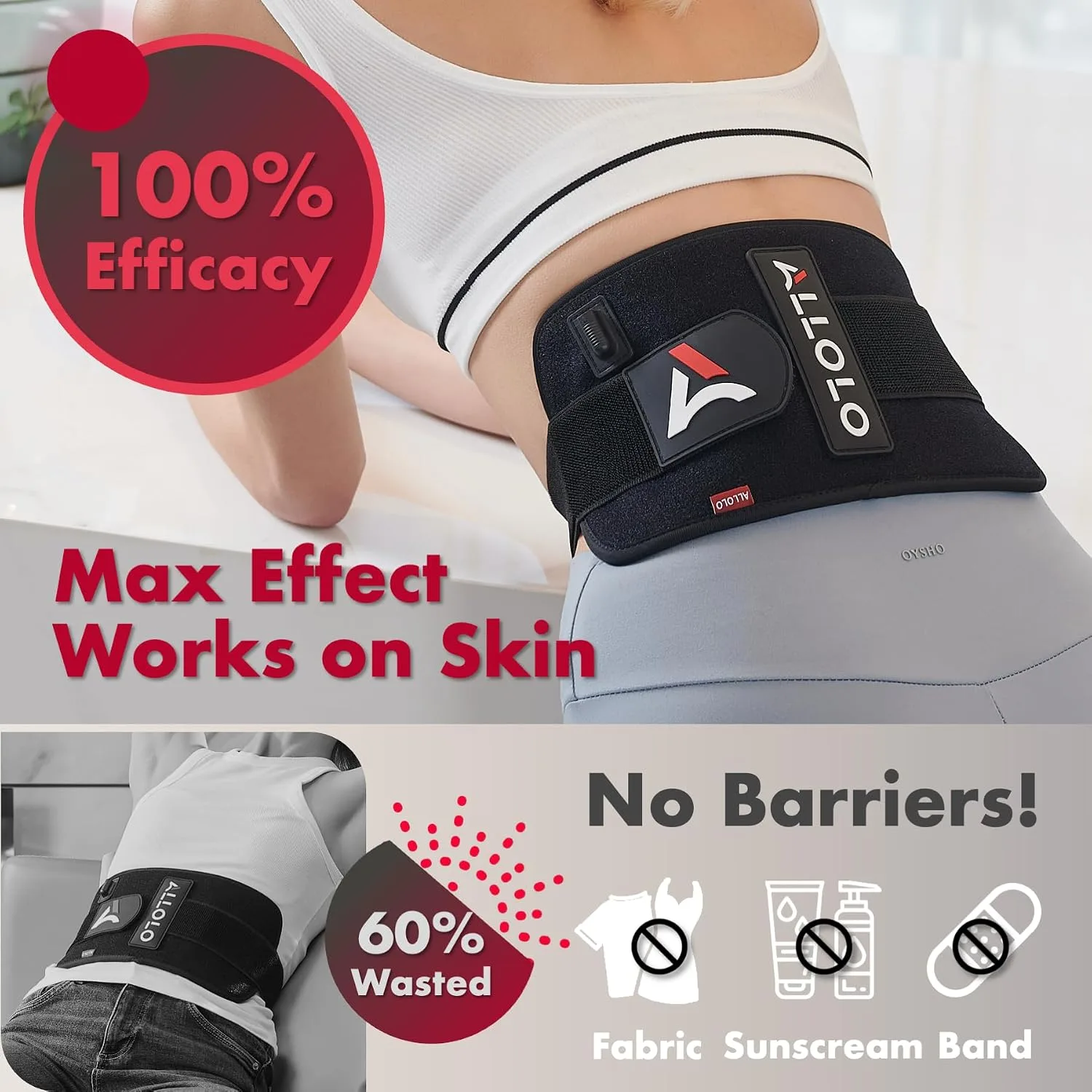 Red Light Therapy for Body, 3 in 1 LEDs Red Light Therapy Belt