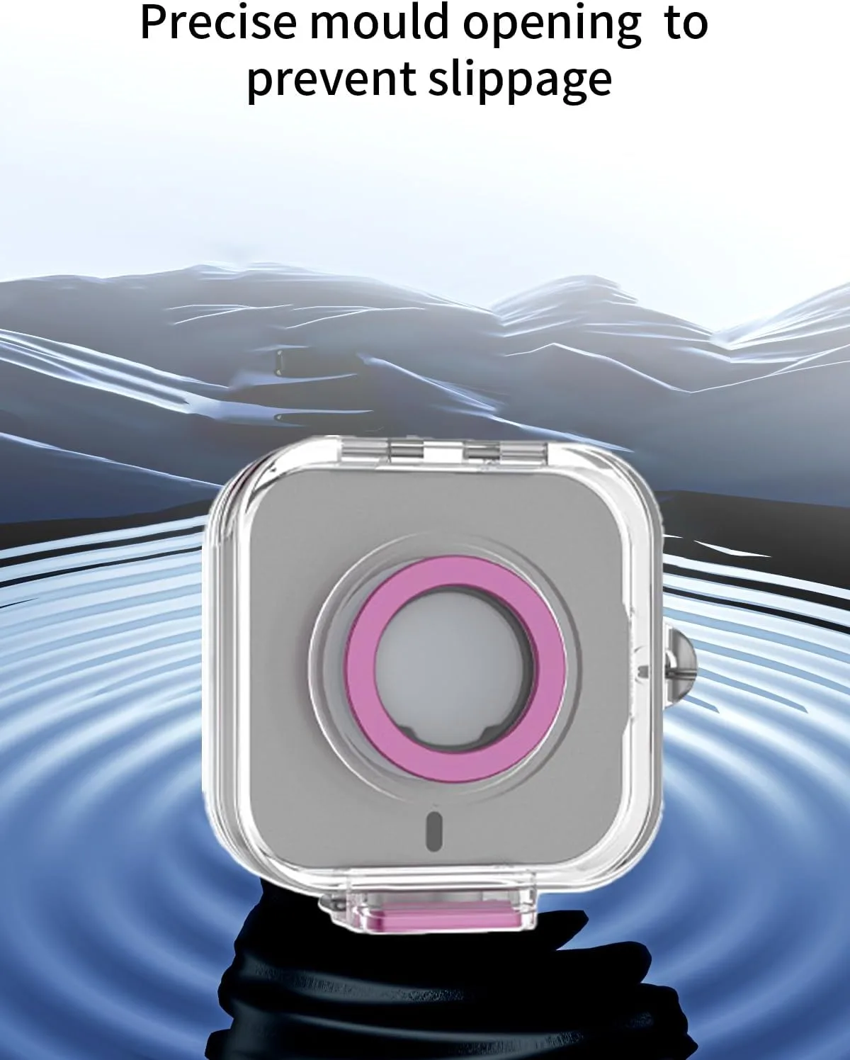 Compatible with Oura Ring 4 Charger,Full Body Shockproof Protective Integrated Switch Protective Cover，with Lanyard,Purple