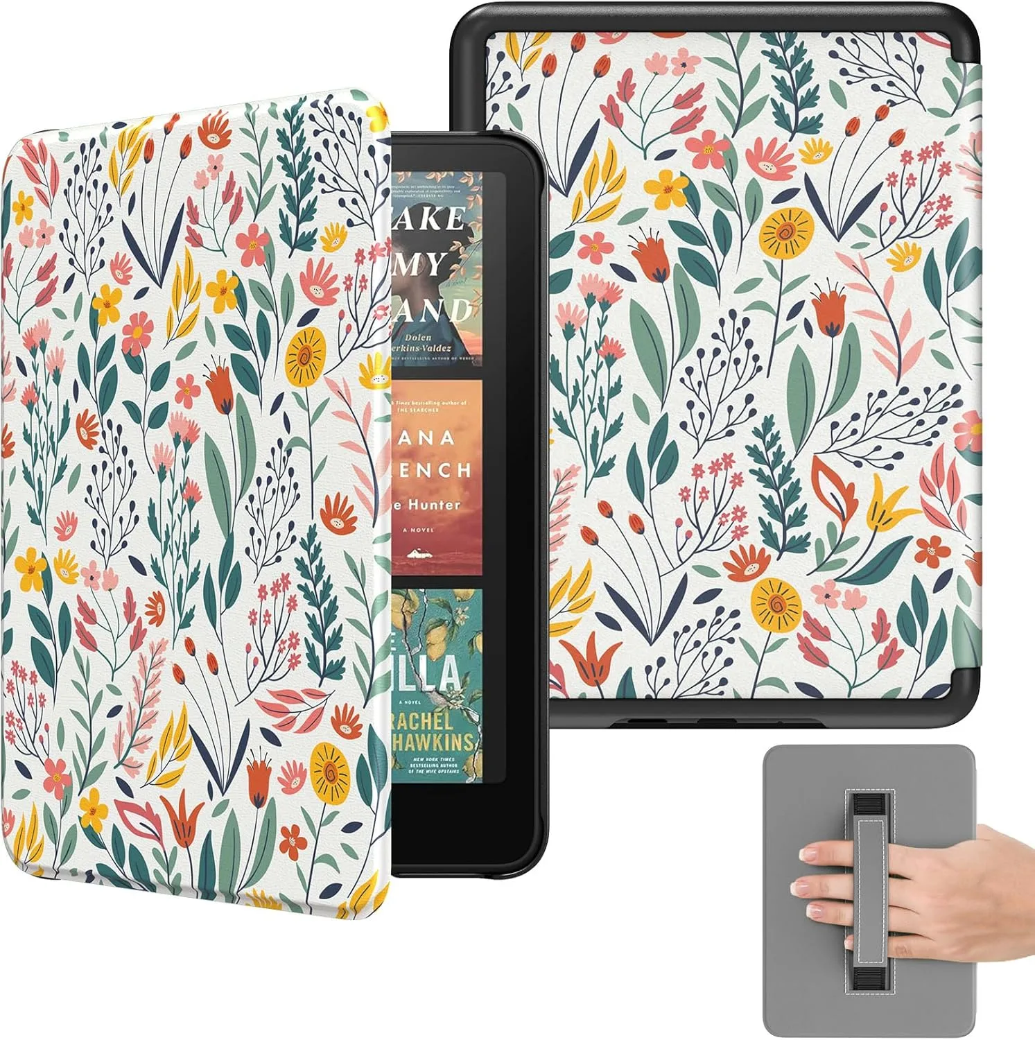 MoKo Case for 7" Kindle Paperwhite 12th Gen 2024 & Colorsoft, Flowers