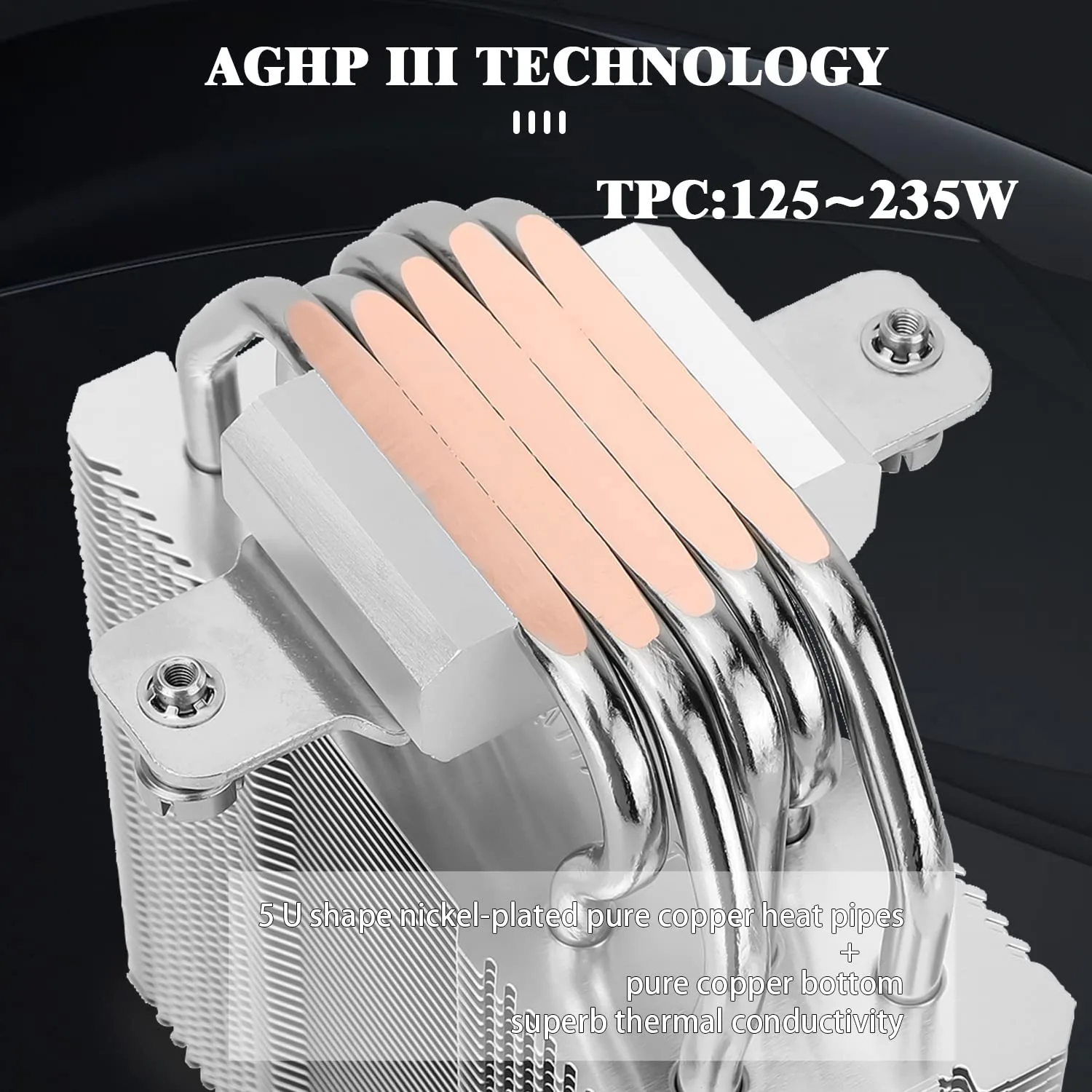 Thermalright Assassin King 120 SE CPU Air Cooler, 5 Heatpipes Heatsink Cooling, TL-C12C PWM Fan with 1550RPM Speed, Low Noise 25.6DBa, for AM4/AM5/Intel LGA 1700/1851/1150/1151/1155/1200