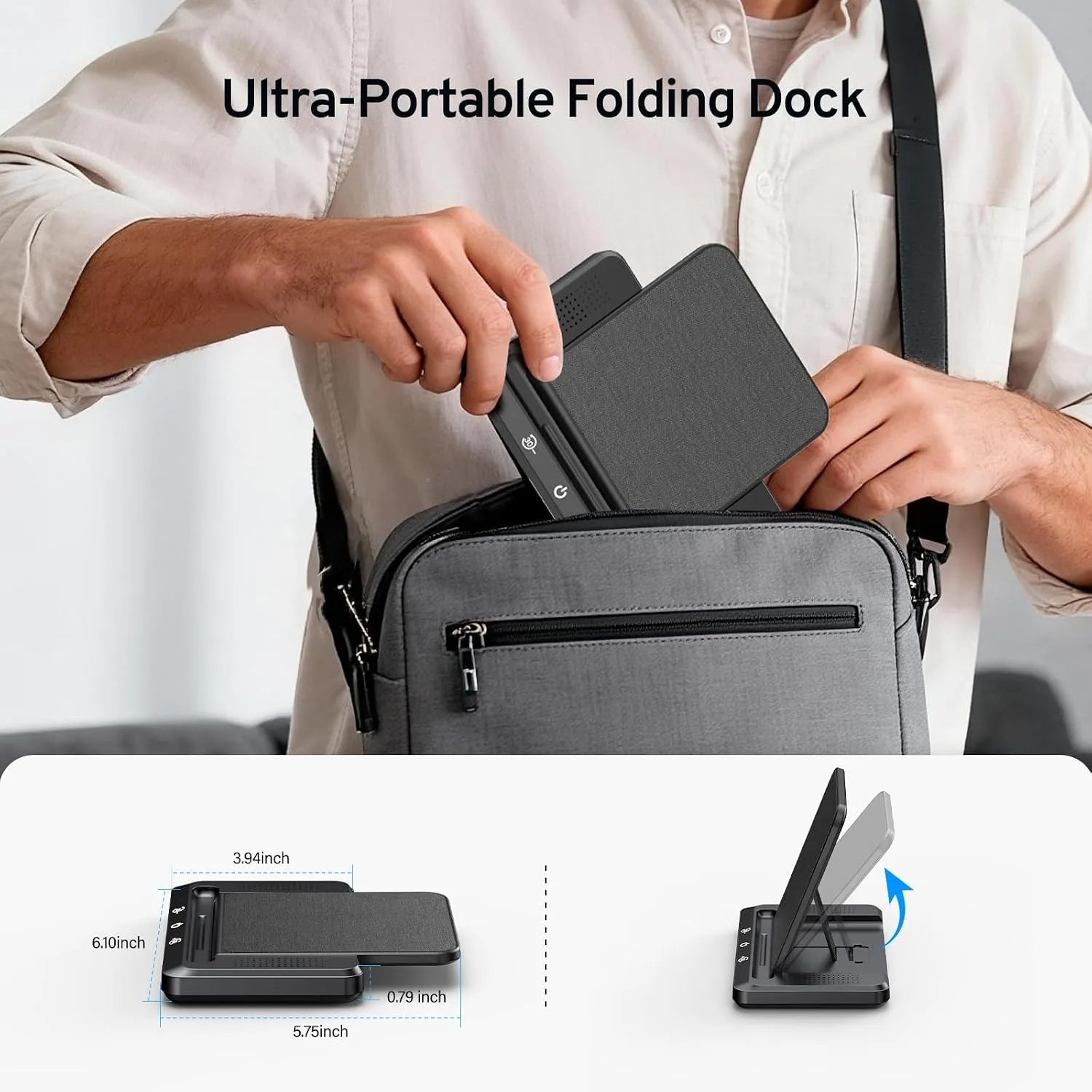 Wireless Charging Dock for iPhone Kindle Signature, Audiobook Speaker