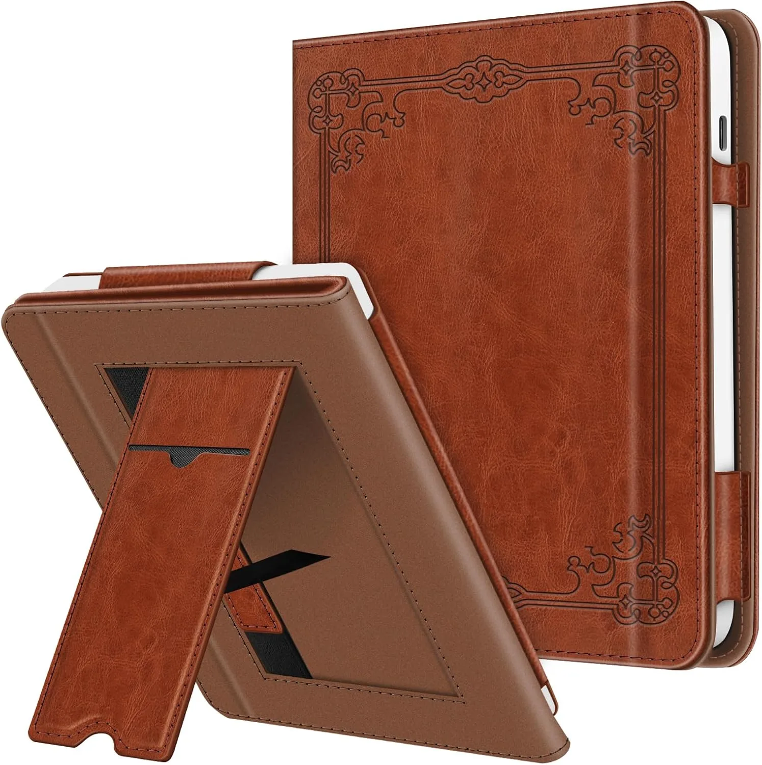 Fintie Stand Case for 7" Kobo Libra Colour/Kobo Libra 2, Vintage Brown