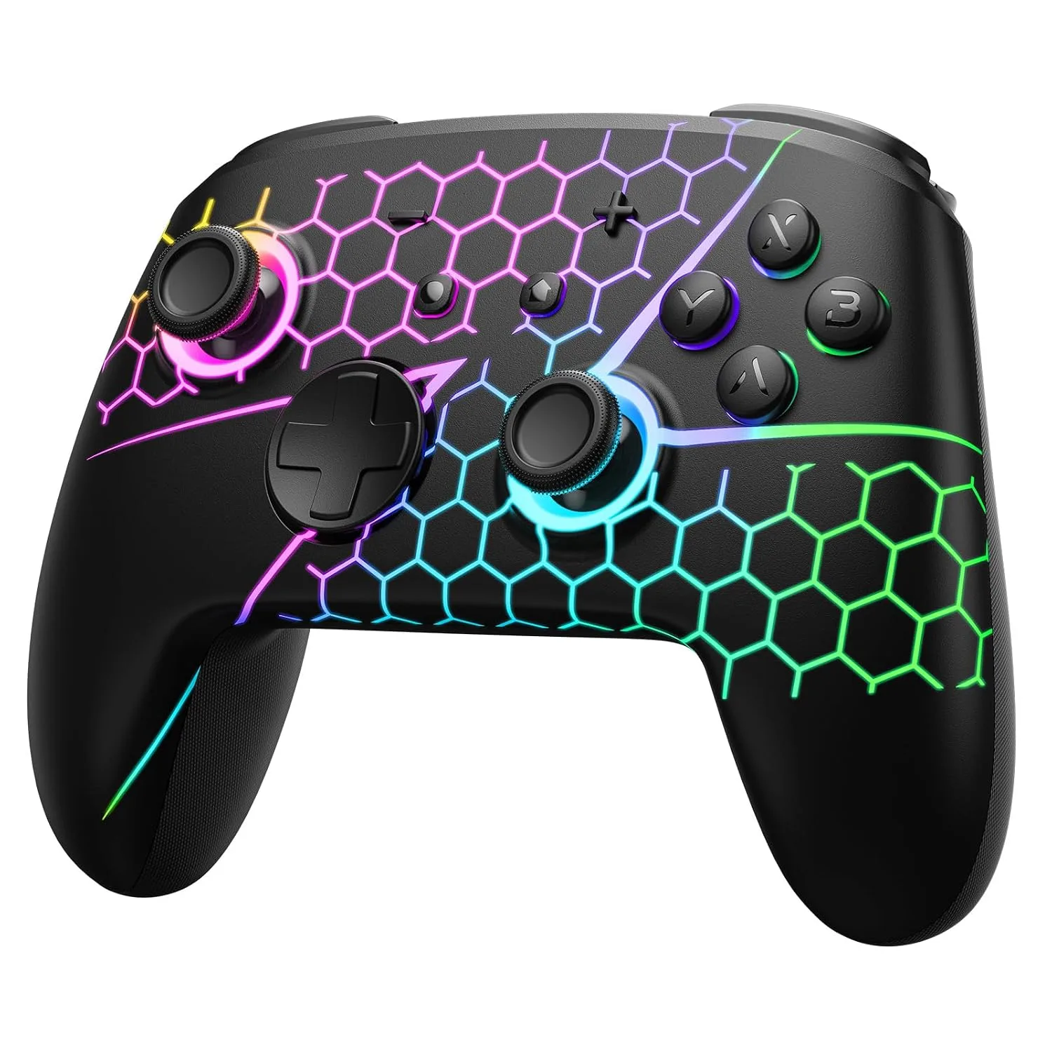 Mando inalámbrico Funlab Firefly Z para Switch 2/OLED/Lite con botones programables y control por movimiento