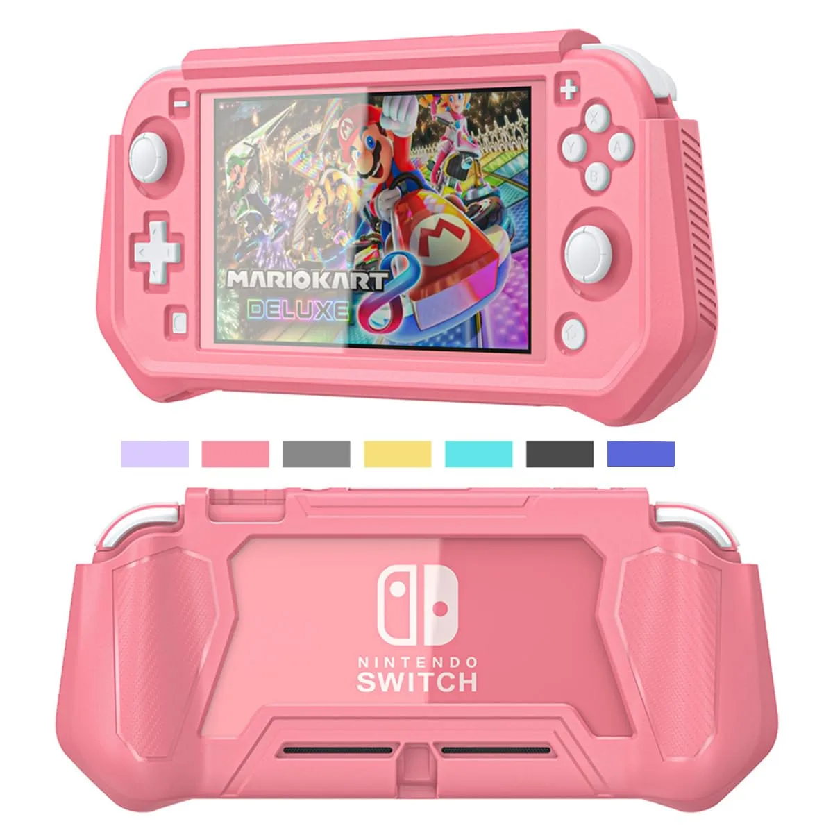 Funda para Nintendo Switch Lite iNOTOGG Coral con protección antiarañazos y absorción de impactos
