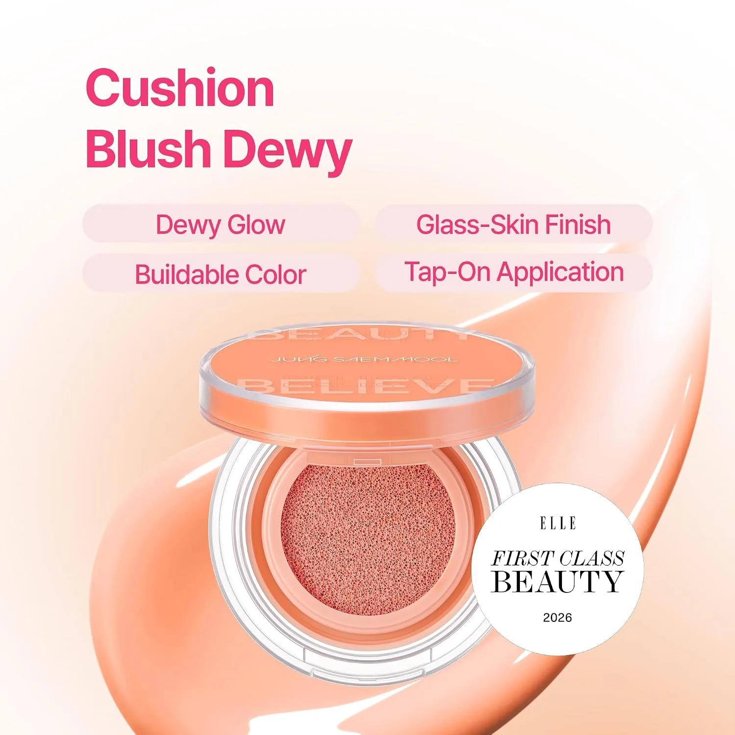 JUNG SAEM MOOL Artist Cushion Blush Dewy | Peach Nectar