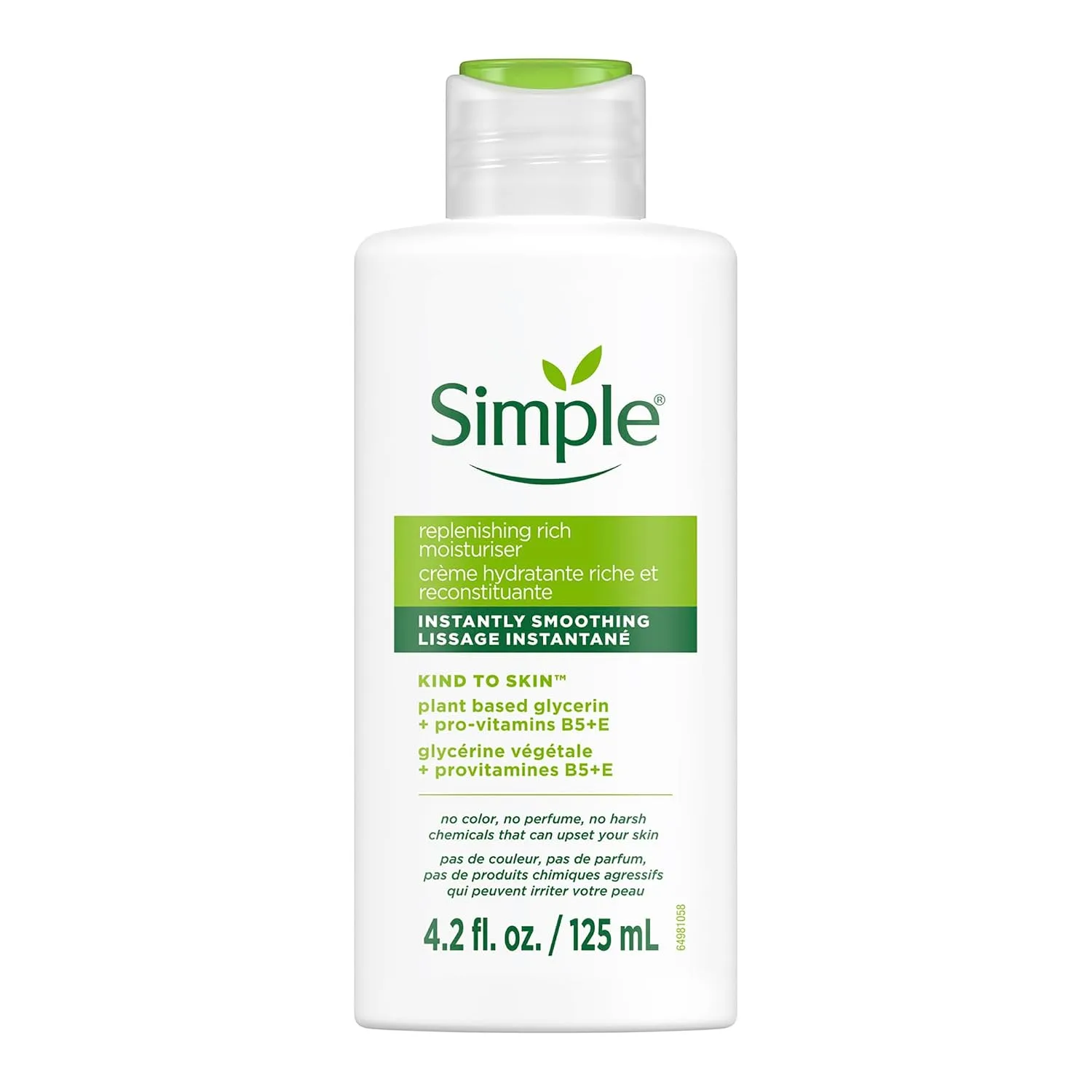Simple Kind To Skin Replenishing Rich Moisturizer - Face Cream Nourishes and Hydrates - Face Moisturizer with Niacinamide, Vitamins B5 and E - 4.2 oz