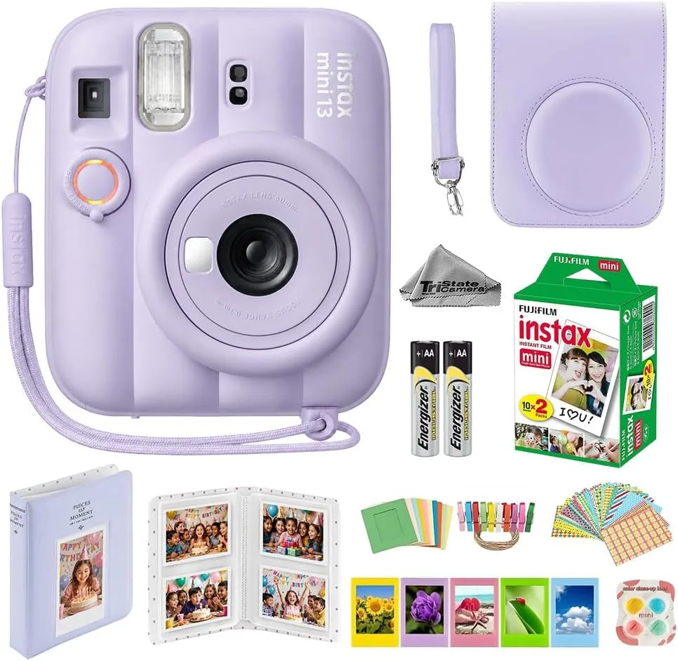 Fujifilm Instax Mini 13 Purple Instant Camera with 20-Sheet Film Set