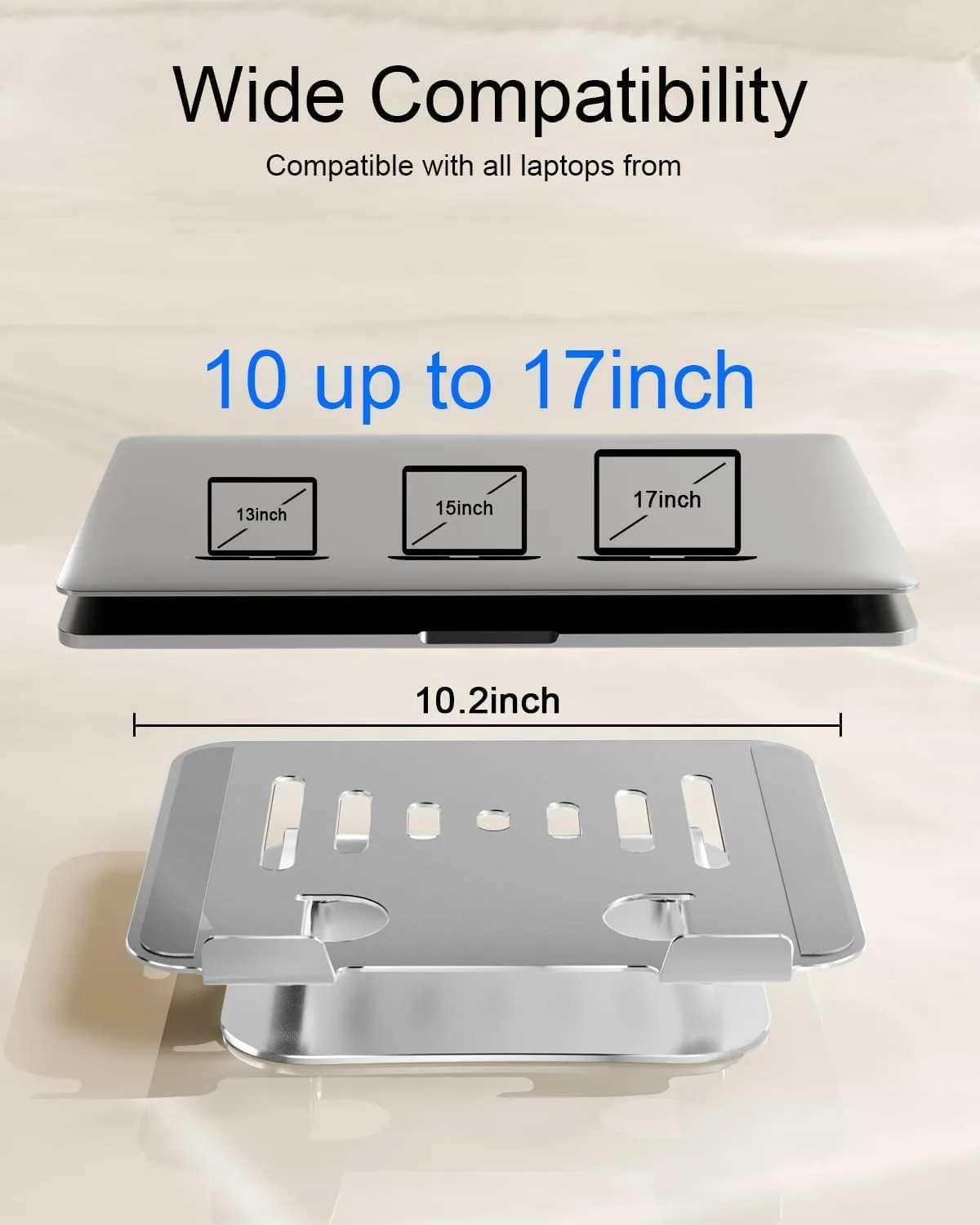 Laptop Stand for Desk, Adjustable Laptop Riser Holder