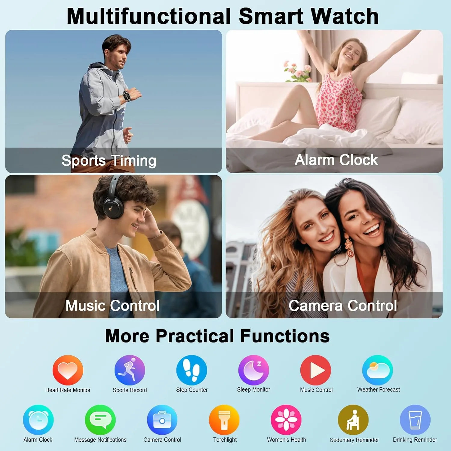 Smart Watch for Men Built-in GPS,50+ Day Battery Life, Answer/Make Calls