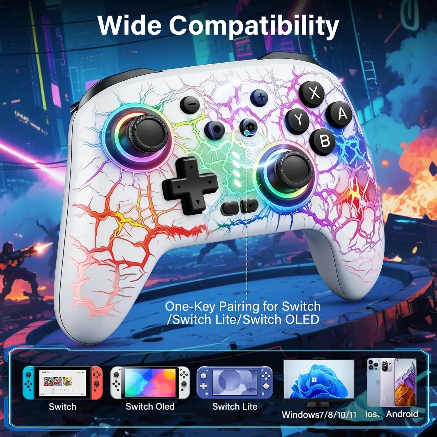 Switch Controller for Nintendo Switch/Lite/OLED, Wireless Switch Controller
