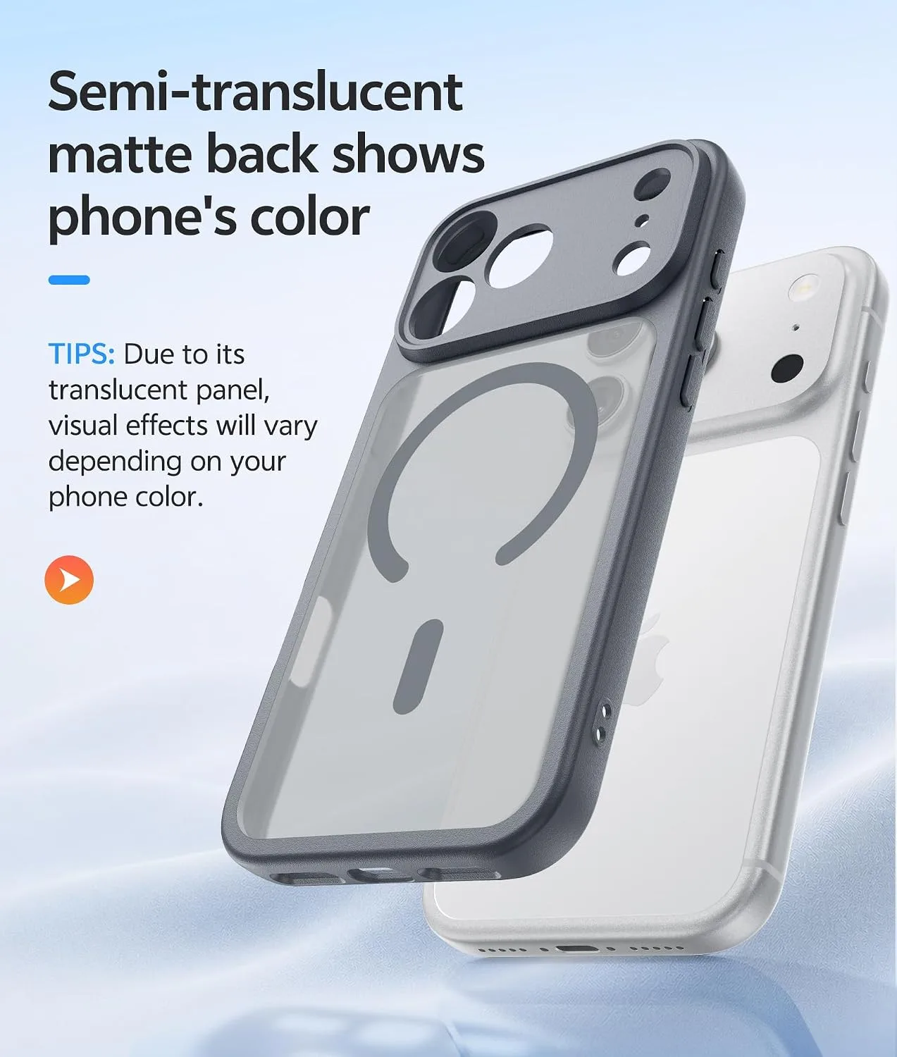 FNTCASE for iPhone 18 Pro Case/iPhone 17 Pro Case, Fit for Magsafe, Grey