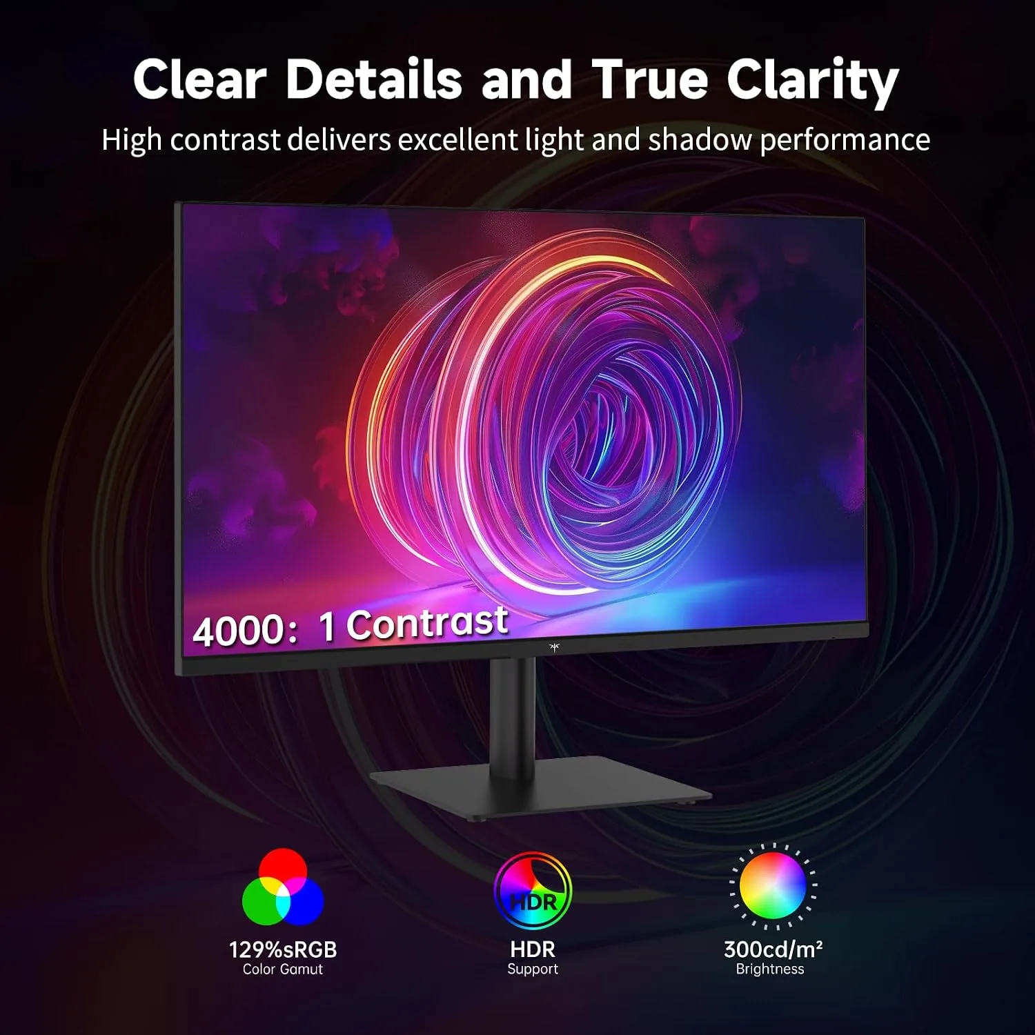 KTC 27 Inch QHD 144Hz Gaming Monitor 2K 1440P FreeSync & G-Sync H27T27S