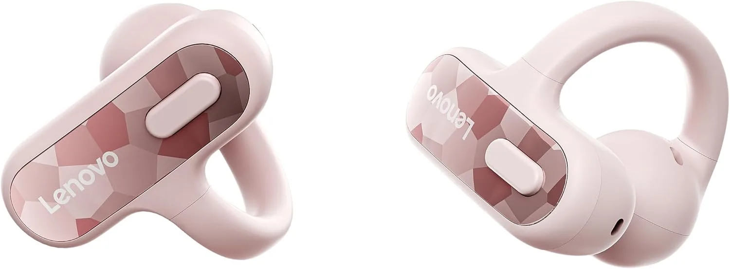 Lenovo Open Ear Clip On Earbuds X500, Pink
