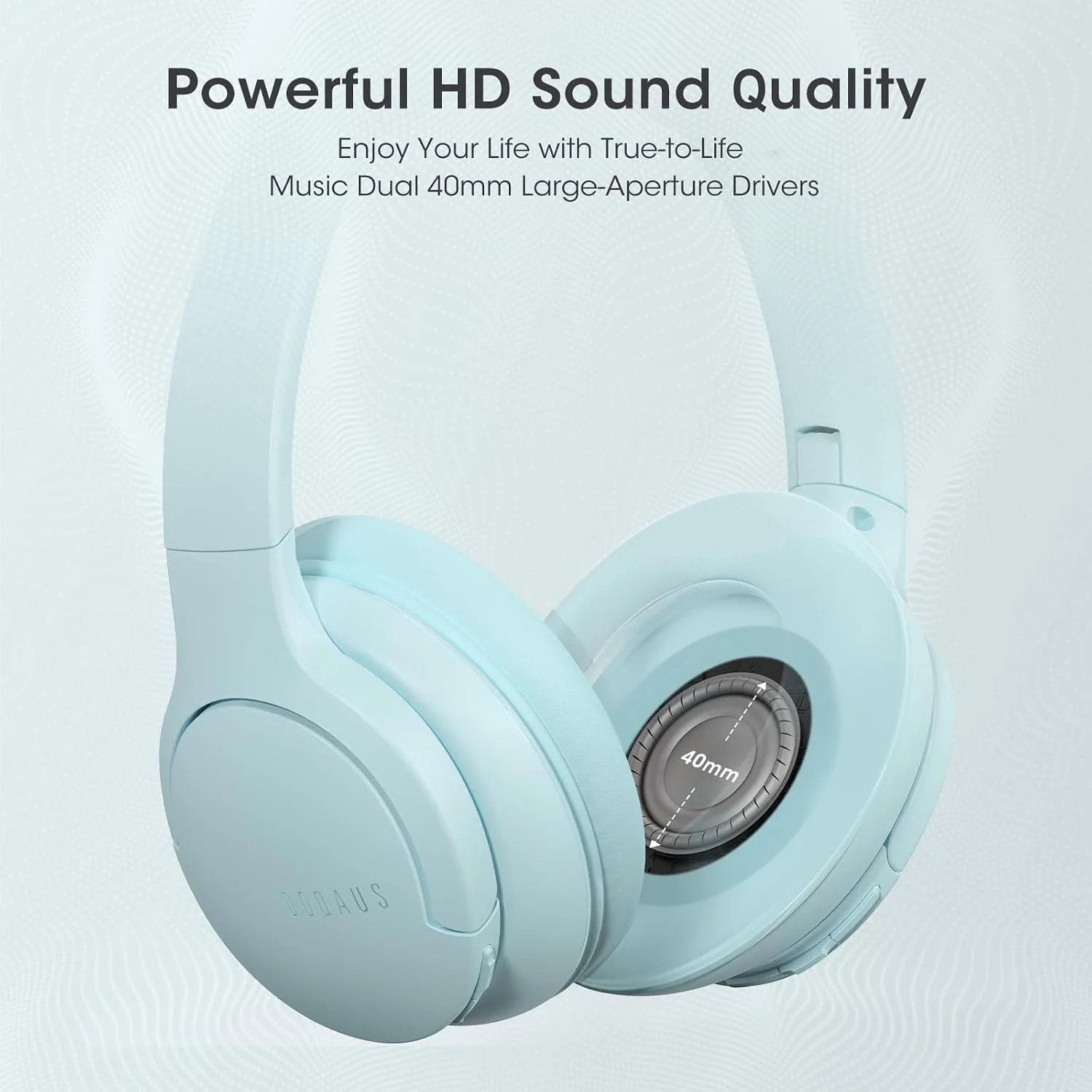 DOQAUS Bluetooth Headphones Over Ear, Headphones Wireless with 90H Playtime