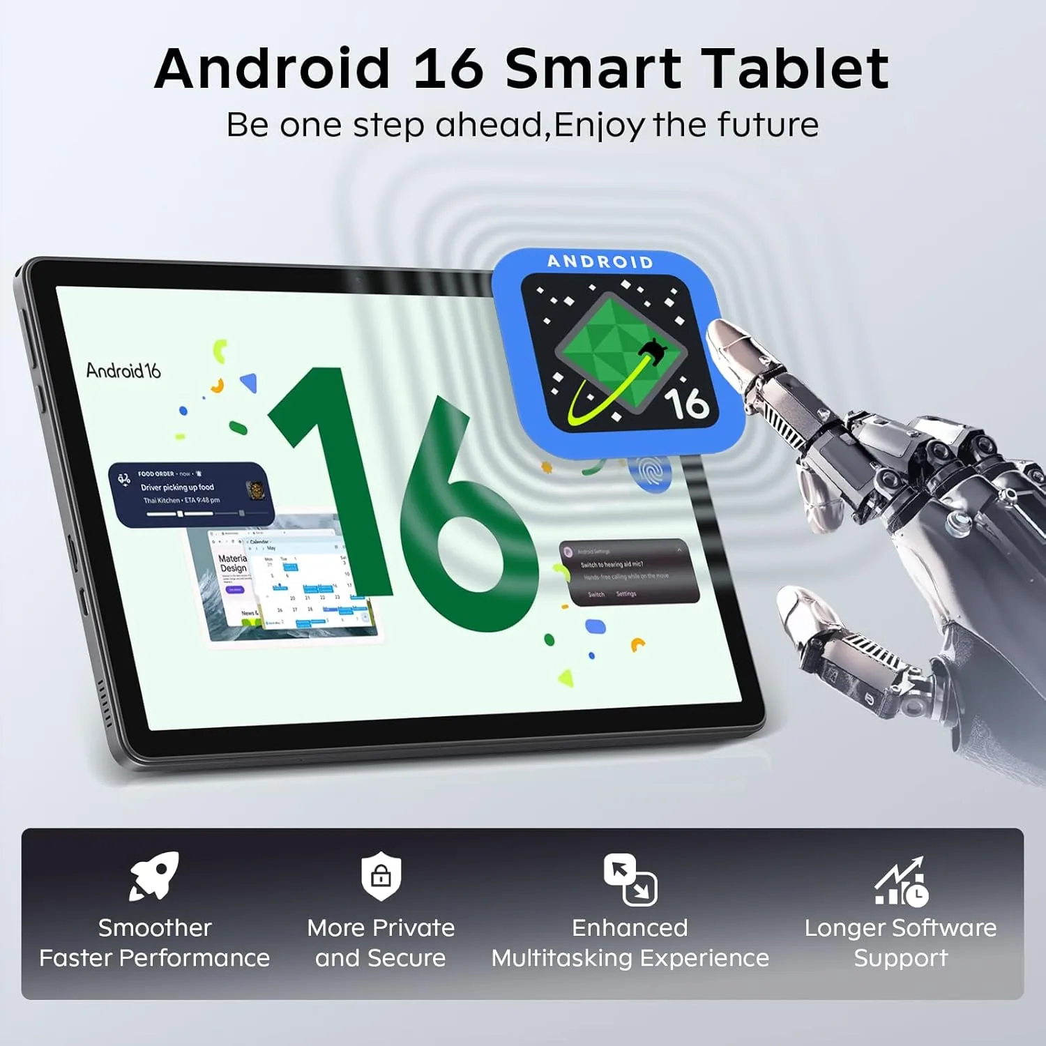 Android 16 Tablet 11 Inch with Gemini AI, T7250 Octa-Core 24GB RAM