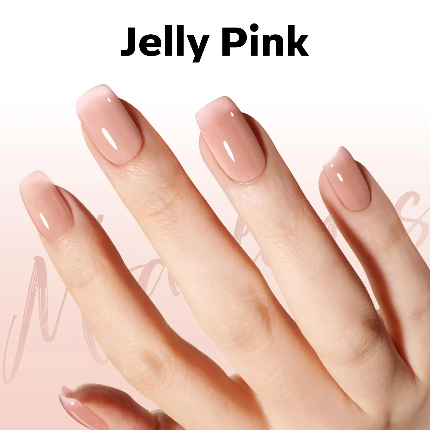 modelones Nude Gel Polish Jelly Natural Pink Gel Nail Polish