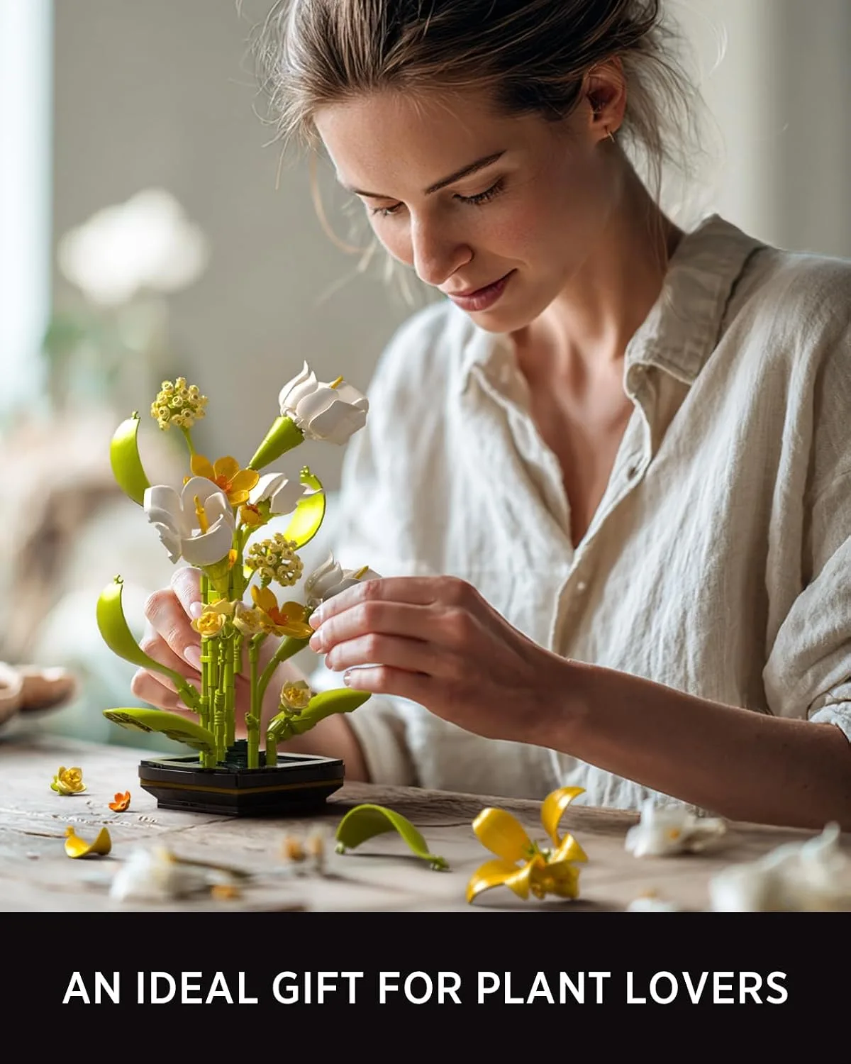 Nifeliz Calla Lily Flower Building Set, Bloom Up Series, NF10396