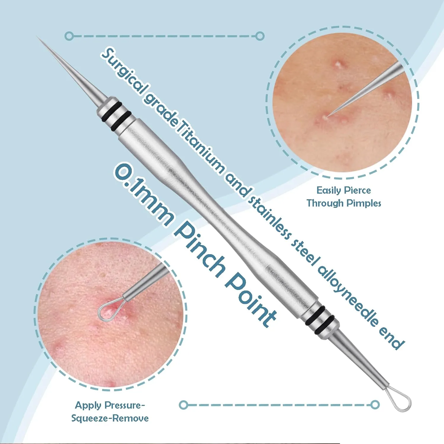 SGNEKOO Professional Milia and Blackhead Remover Tool Kit