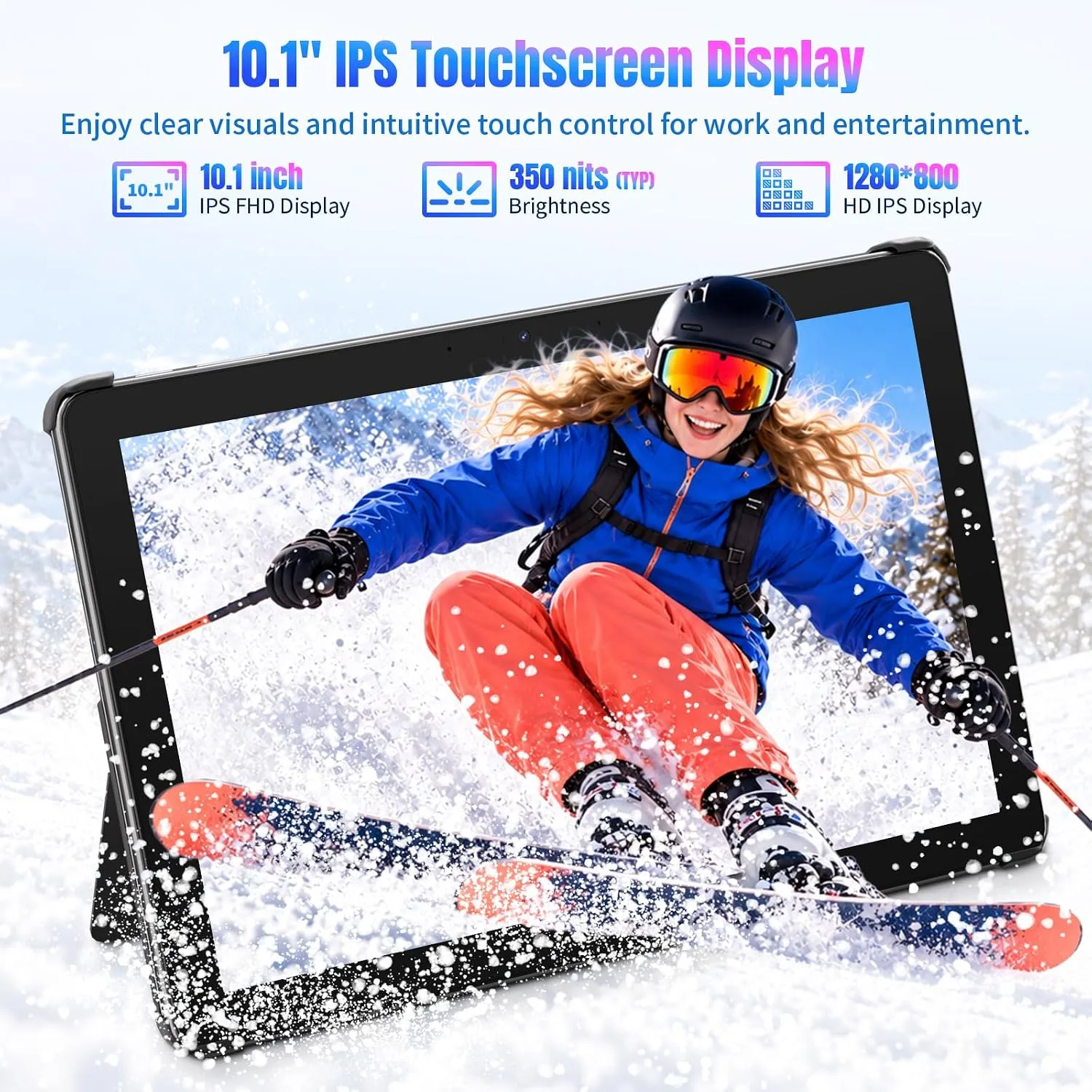 2 in 1 Laptop 10.1" Win11 Pro Tablet PC with Keyboard & Stylus Pen