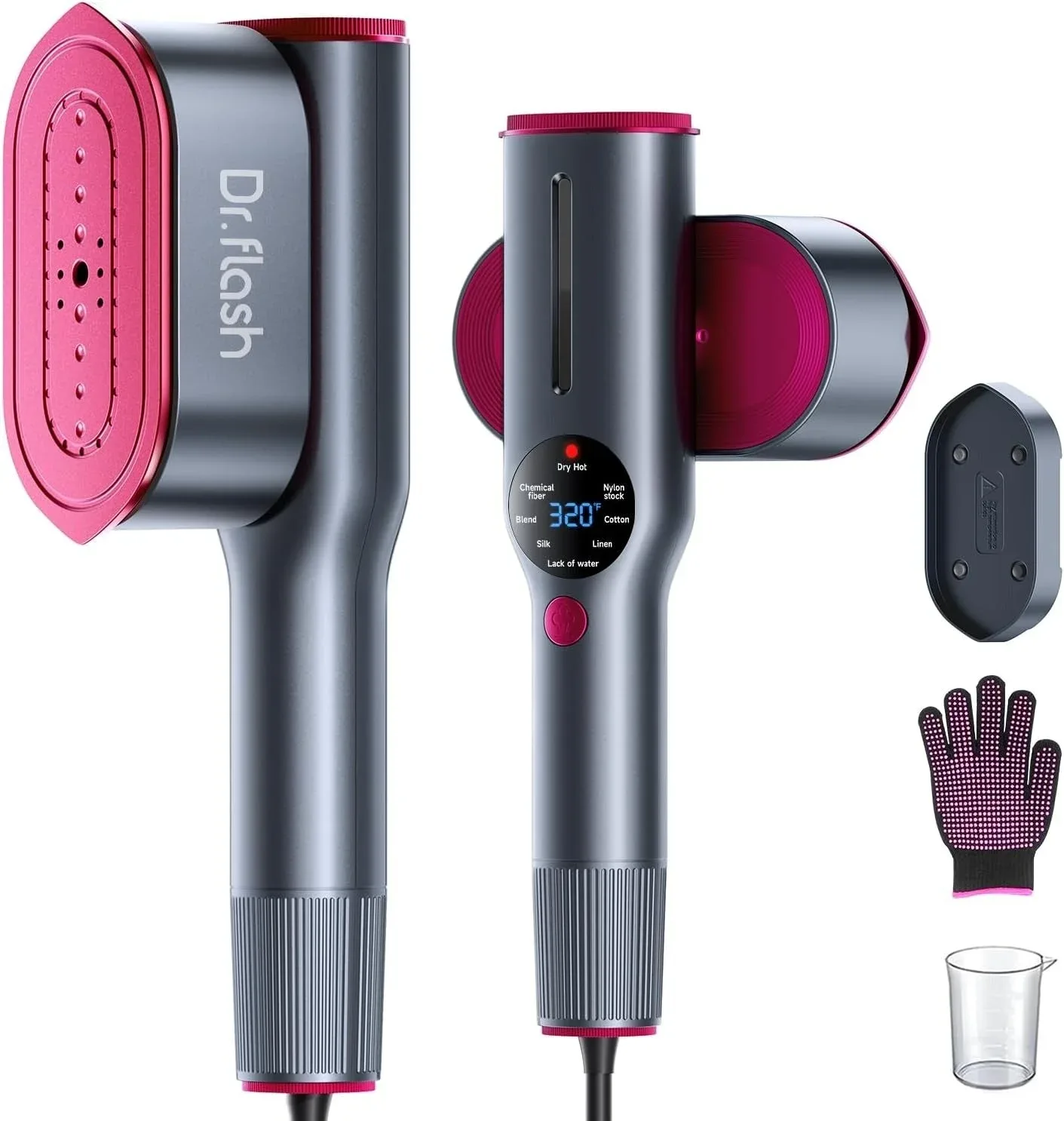 Plancha y Vaporizador de Ropa Portátil Drflash 2 en 1 Tamaño Viaje