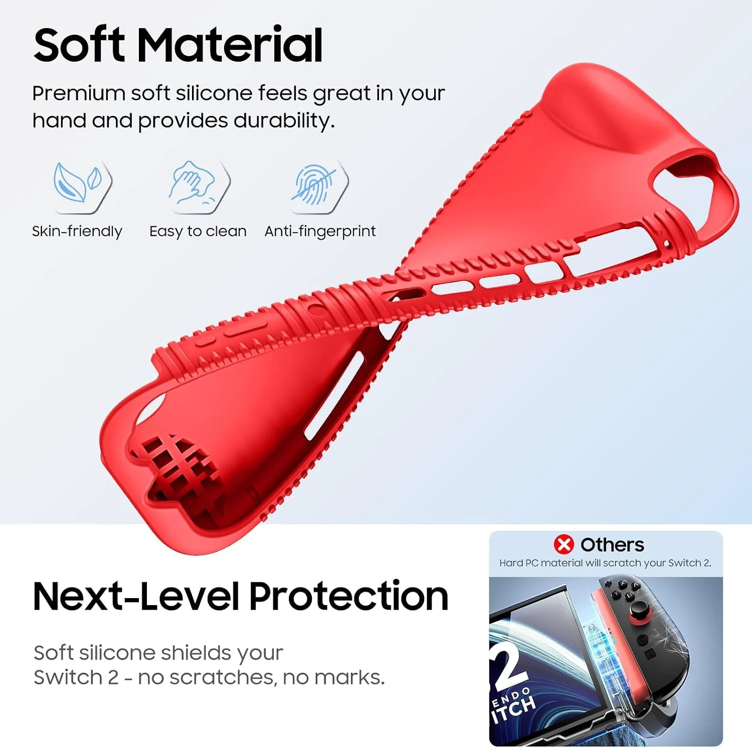 FINTIE Soft Silicone Protective Case for Nintendo Switch 2 (2025) 7.9-inch