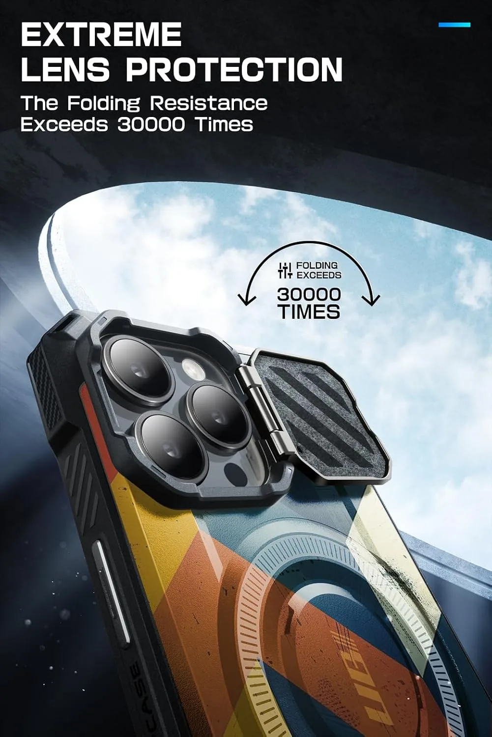 SUPCASE for iPhone 15 Pro Max Case (6.7 inch) with Camera Cover Stand