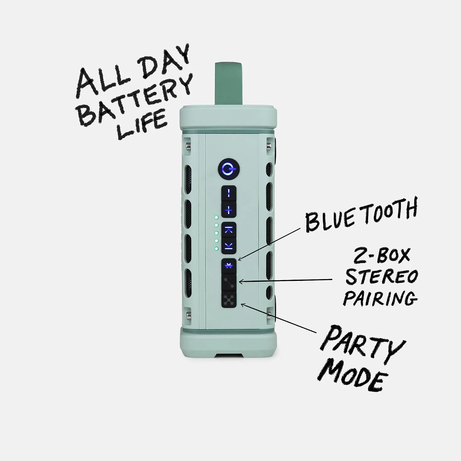 Turtlebox Ranger Bluetooth Speaker. Ultra-Portable, Waterproof, River Rock