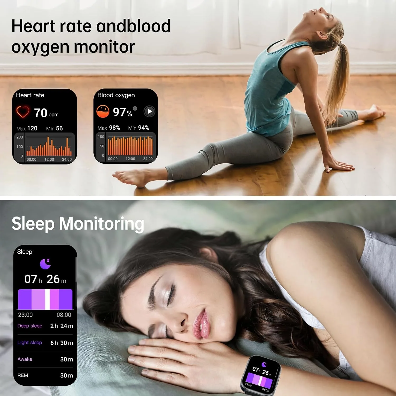 Smart Watch for Men Women, 1.91"HD Smartwatch with Bluetooth Answer/Call