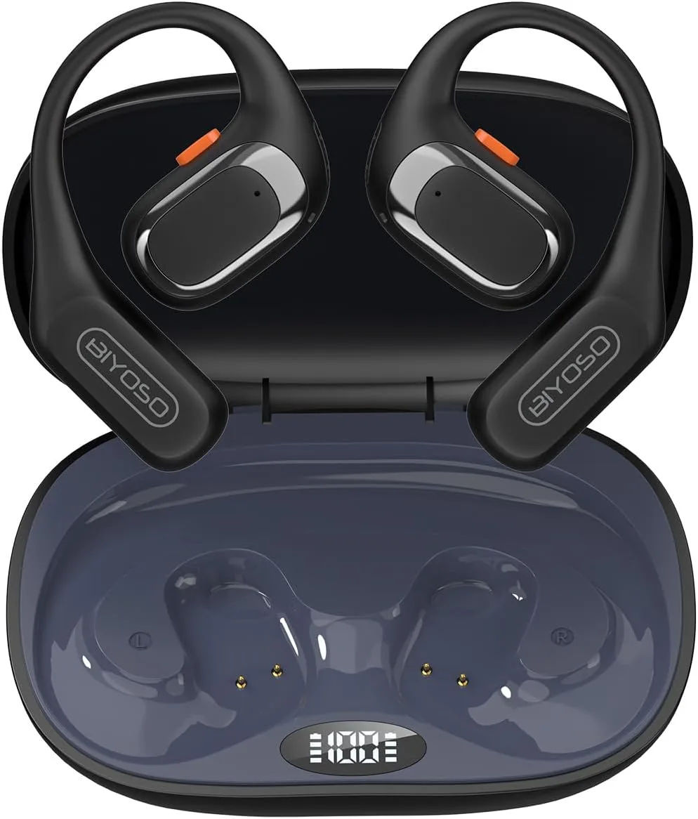 X52 Open-Ear Headphones, Open Earbuds, Dual-Channel