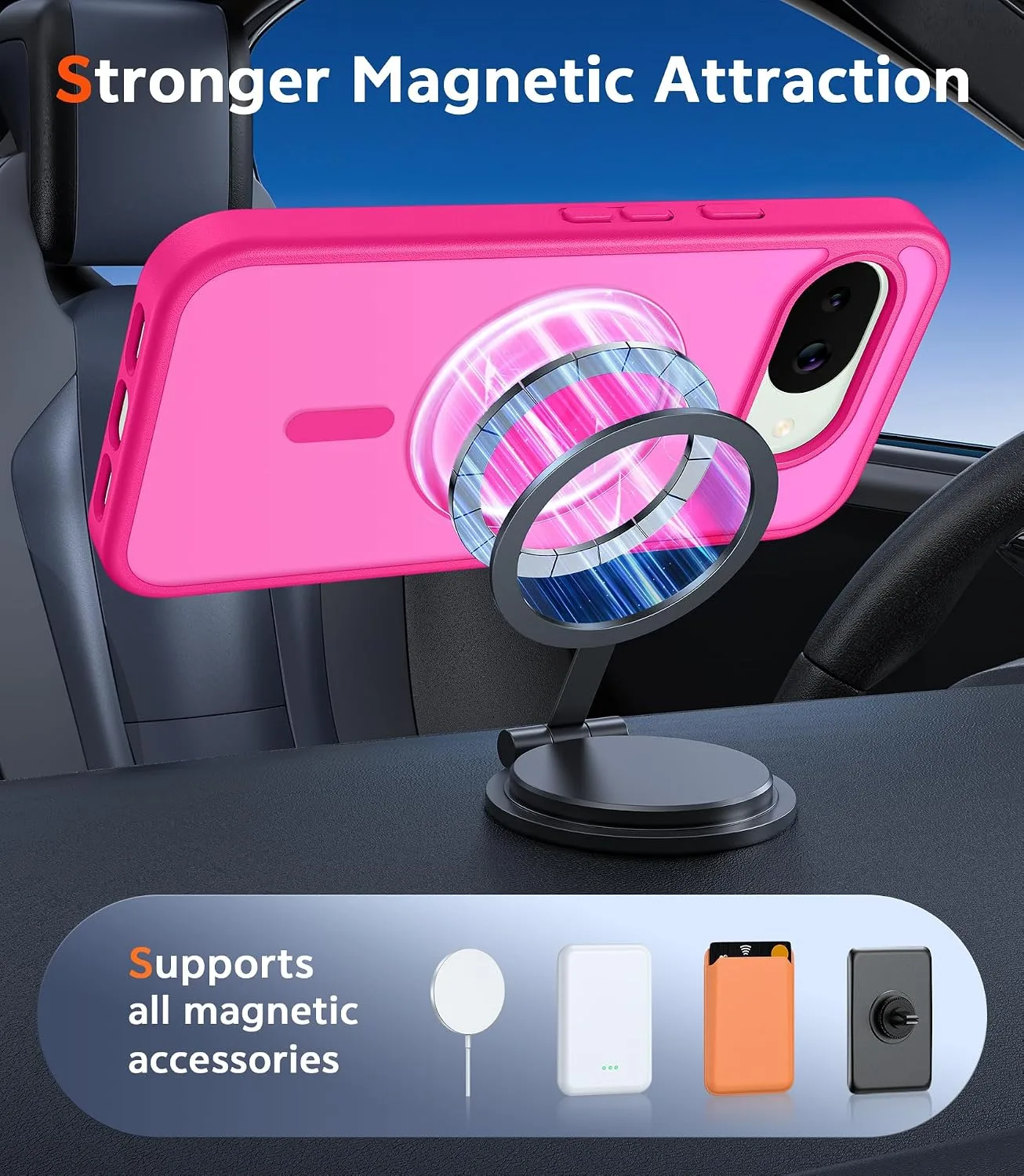 FNTCASE for Google Pixel 10a Case Matte Magnetic with Screen Protector