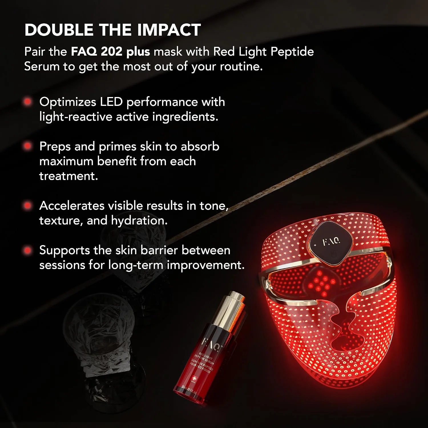 FAQ 202 Plus Advanced 8-Color LED Face Mask - Skin Care Device