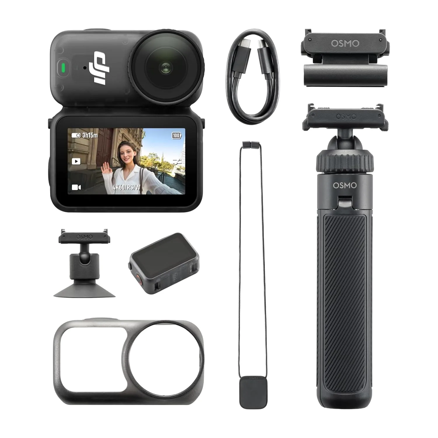 DJI Osmo Nano On-the-Go Combo (128GB), 4K Wearable Camera