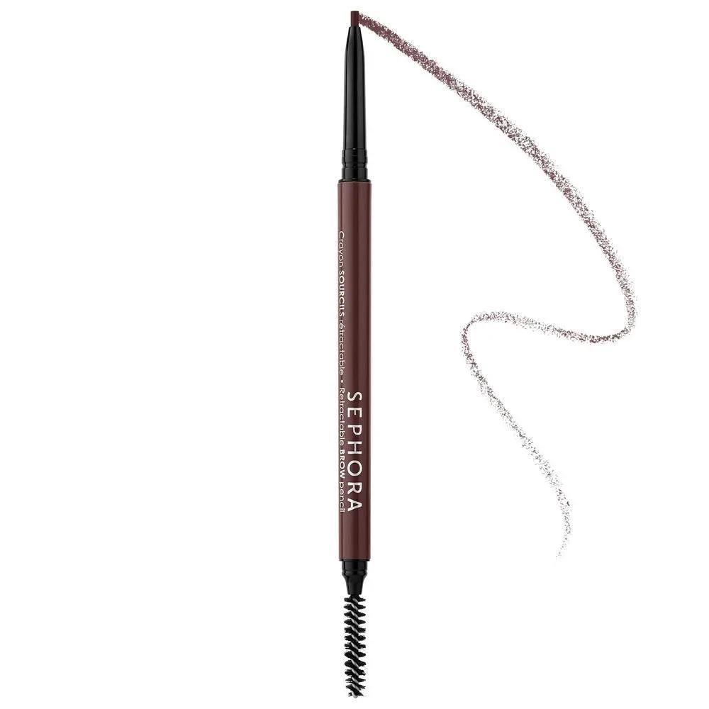 Lápiz de Cejas Retráctil - A Prueba de Agua - 11 Ebony dark gray-brown - 06 Soft charcoal gray-brown