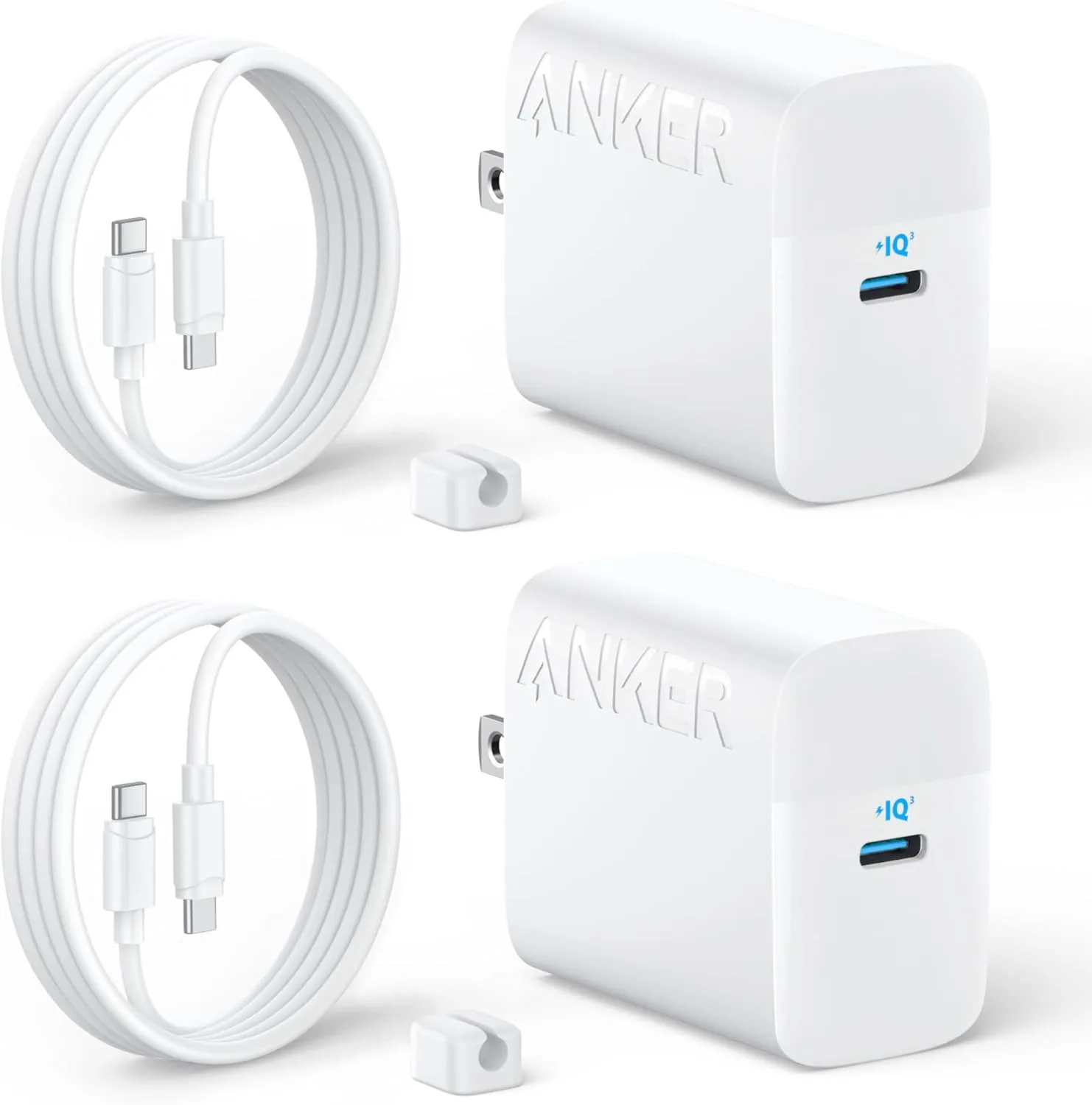 Anker 45W USB C Charger Block, 2-Pack Type C Charger Fast Charging