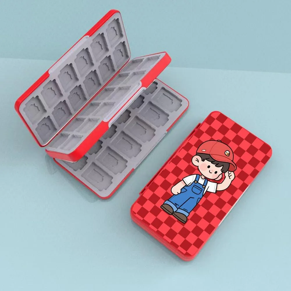 PERFECTSIGHT Switch Game Case Compatible with Nintendo Switch OLED & Switch Lite, 48 Switch 2 Game Holder，Cute Switch Game Card Case Cartridge with 48 Slots Game Card Storage, Mali