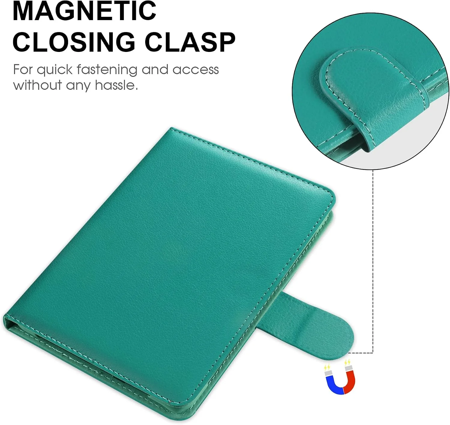 HoYiXi Universal Case for 6-inch Kindle eReader Compatible with Kobo/Voyaga/Pocketbook/Tolino E-Book Reader,6'' eReader Protective Cover with Built-in Card Slot,Cyan