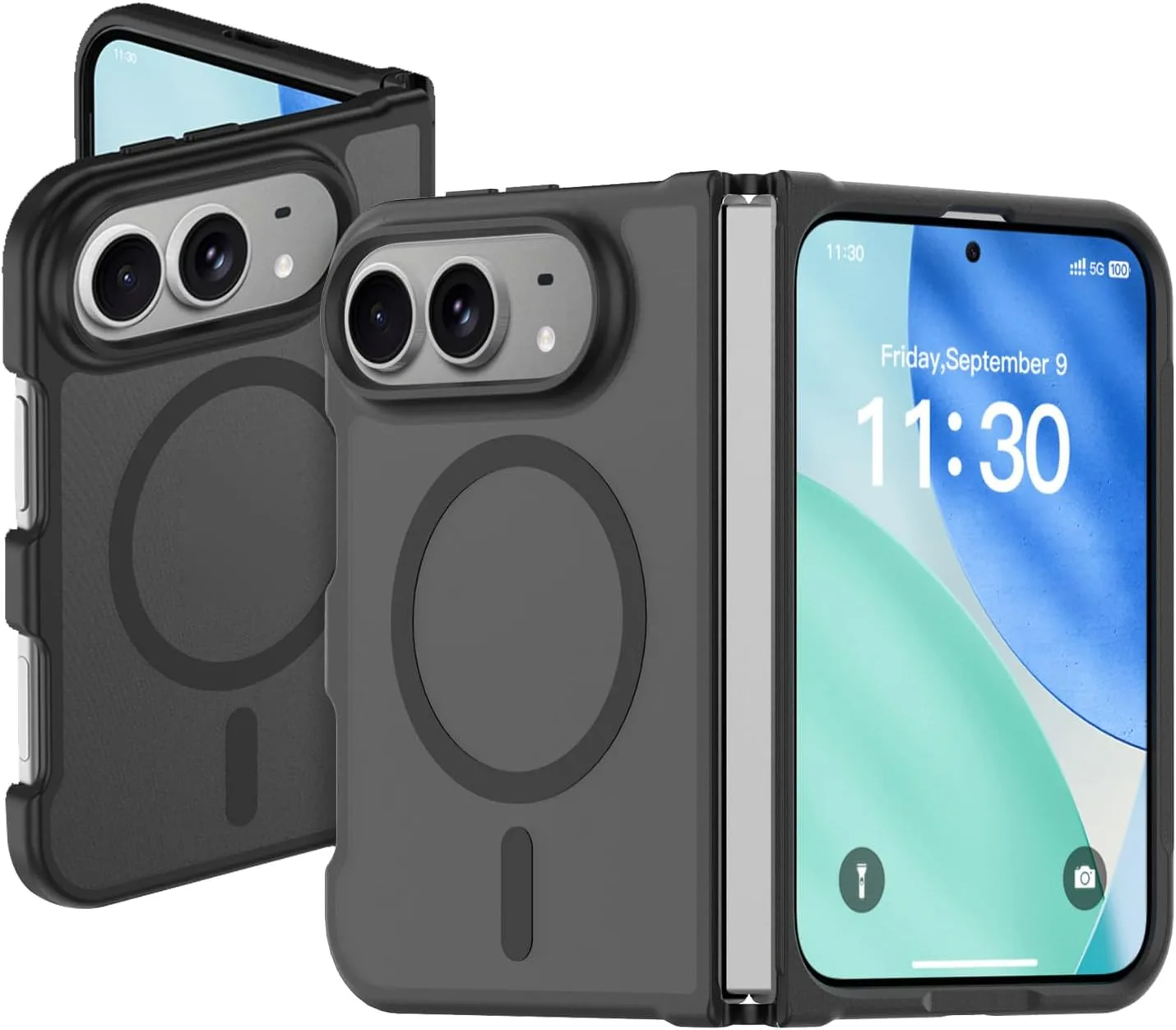 Funda magnética Teroxa para iPhone Duo negra