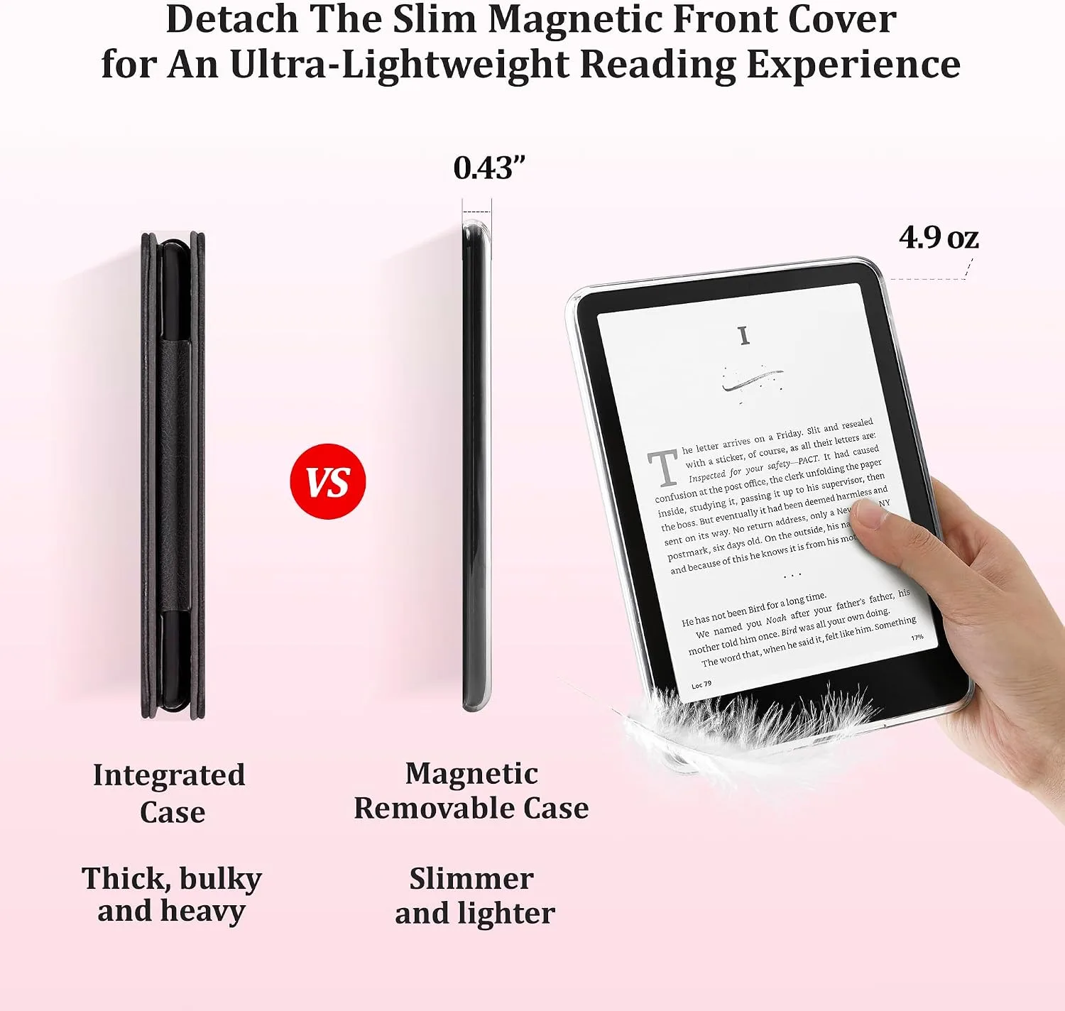 SESENSE Magnetic Case for 7'' Kindle Paperwhite 12th Gen 2024 & Colorsoft