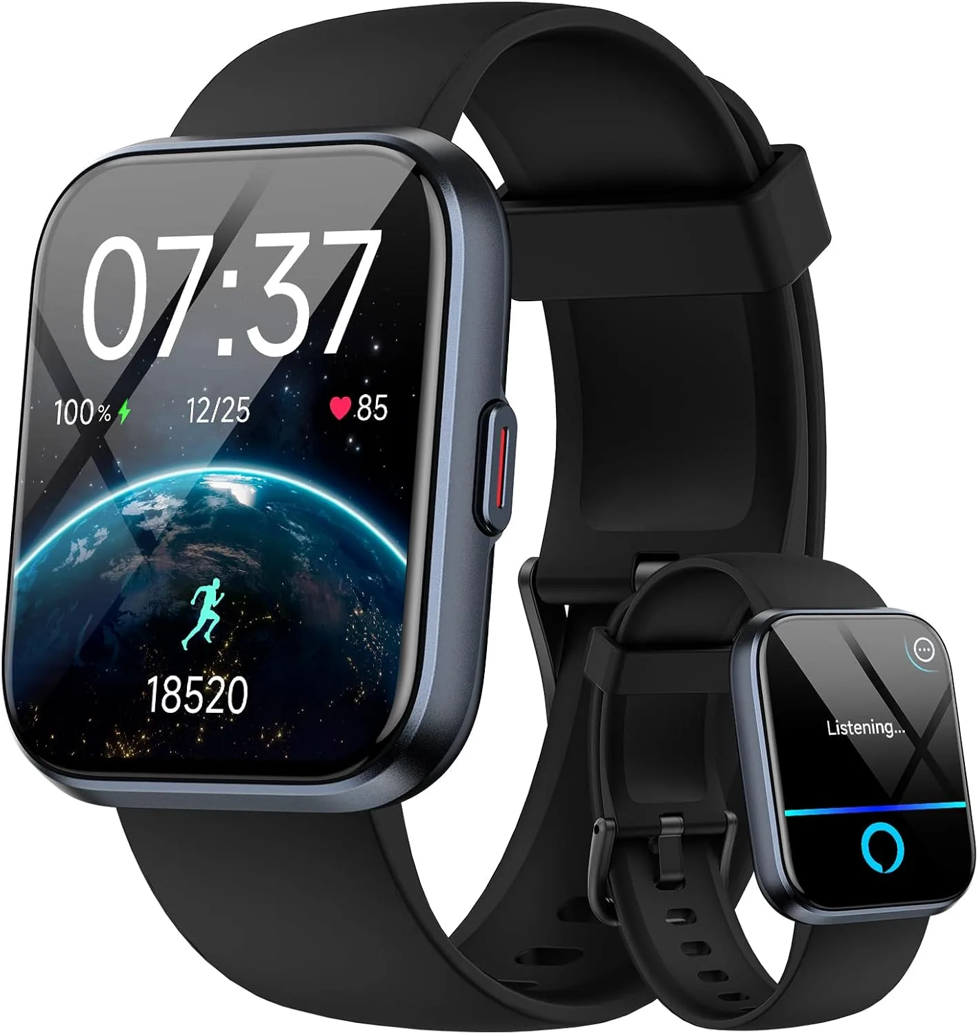 Smart Watch for Men Women, 1.85" Smart Watches Compatible iPhone/Samsung/Android (Answer/Make), Fitness Tracker with Heart Rate/Sleep/SpO2 Monitor, Smartwatch 3ATM Waterproof 120+ Sport Modes, Alexa