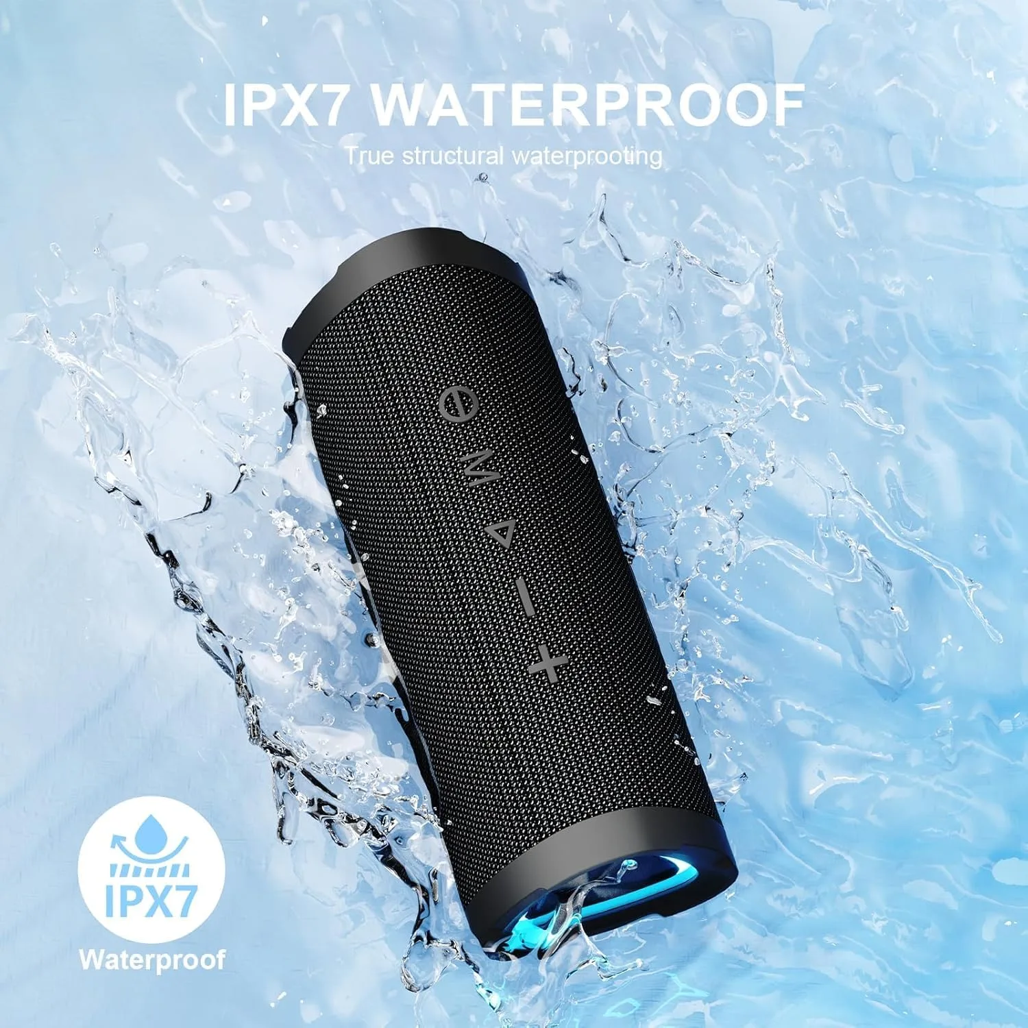 Vanzon Bluetooth Speakers, IPX7 Waterproof Portable Wireless Speaker