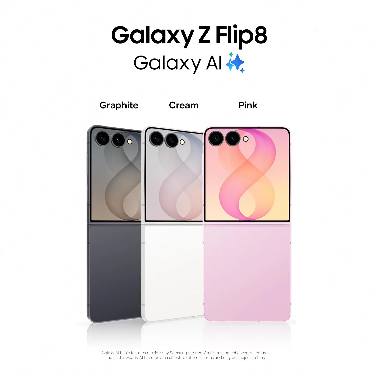Samsung Galaxy Z Flip8 Unlocked Android Smartphone, 256GB Cream
