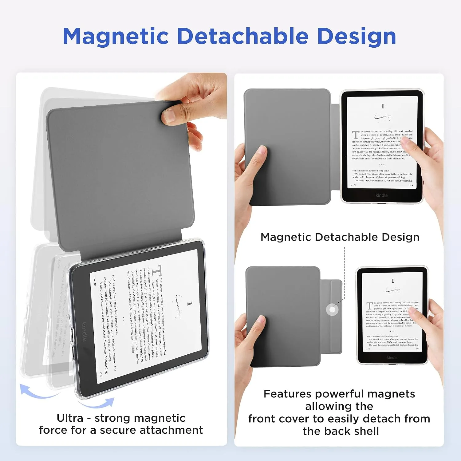SESENSE Magnetic Case for 7'' Kindle Paperwhite 12th Gen 2024 & Colorsoft