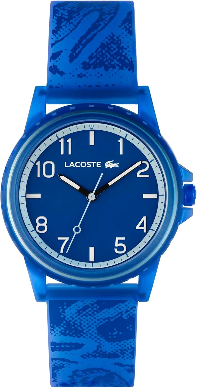 Lacoste Rider Unisex Quartz Plastic and Silicone Strap Watch, Color: Red (Model: 2030047)