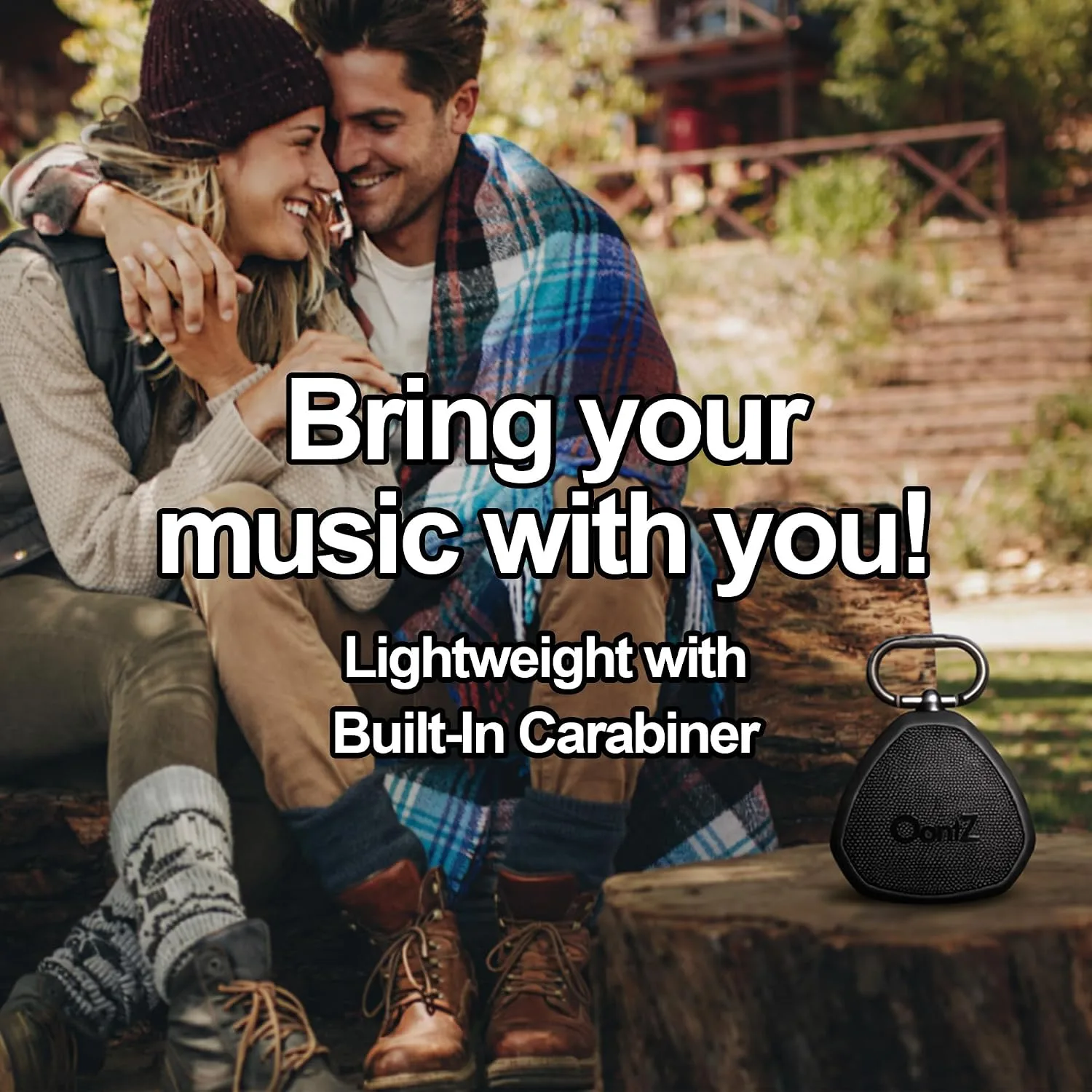 OontZ Angle Clip Portable Bluetooth Speaker, 5W, 12-Hour Playtime, IPX7