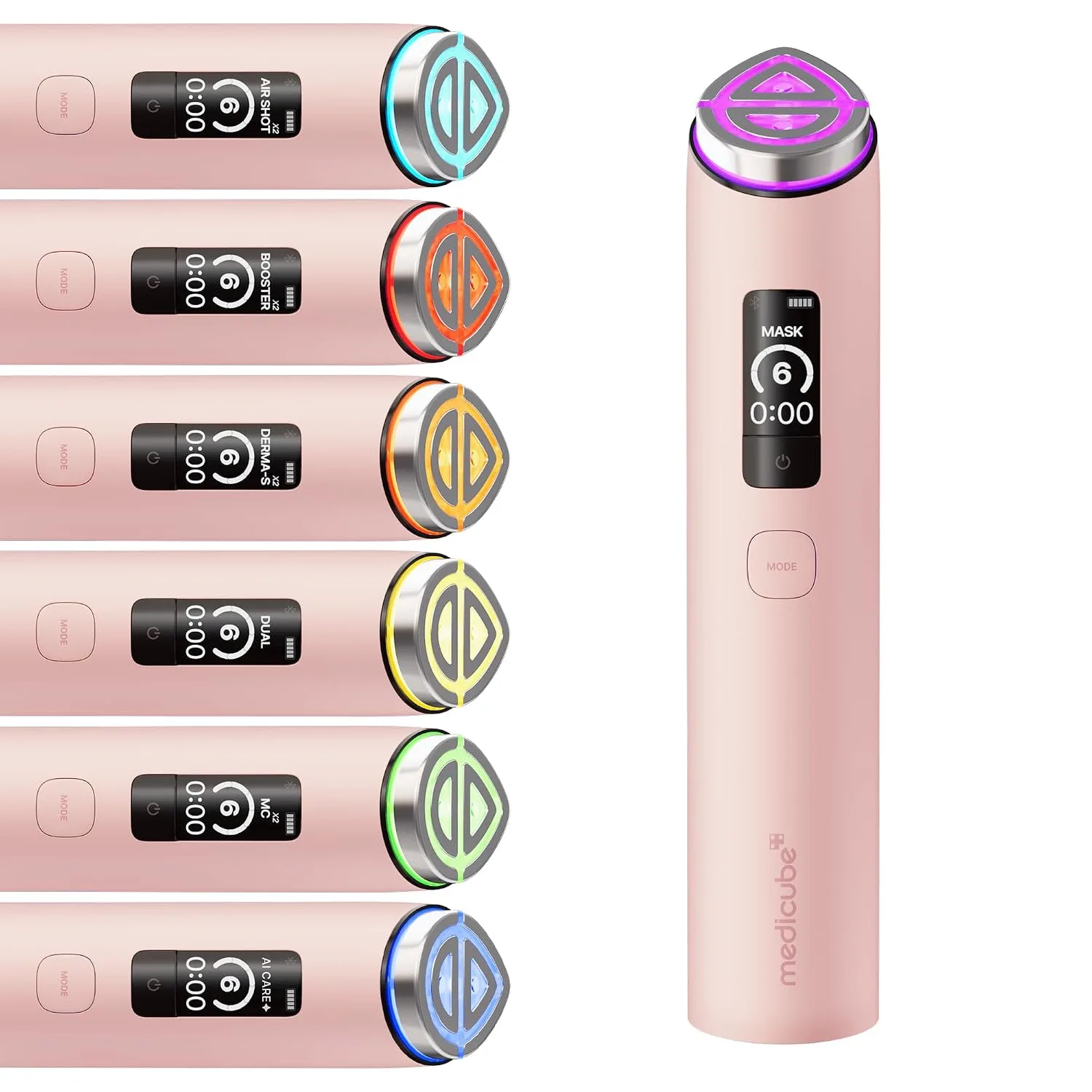 medicube Booster Pro X2™ - 7 in 1 Glow Beauty Device, 2X Glow Care, Pink