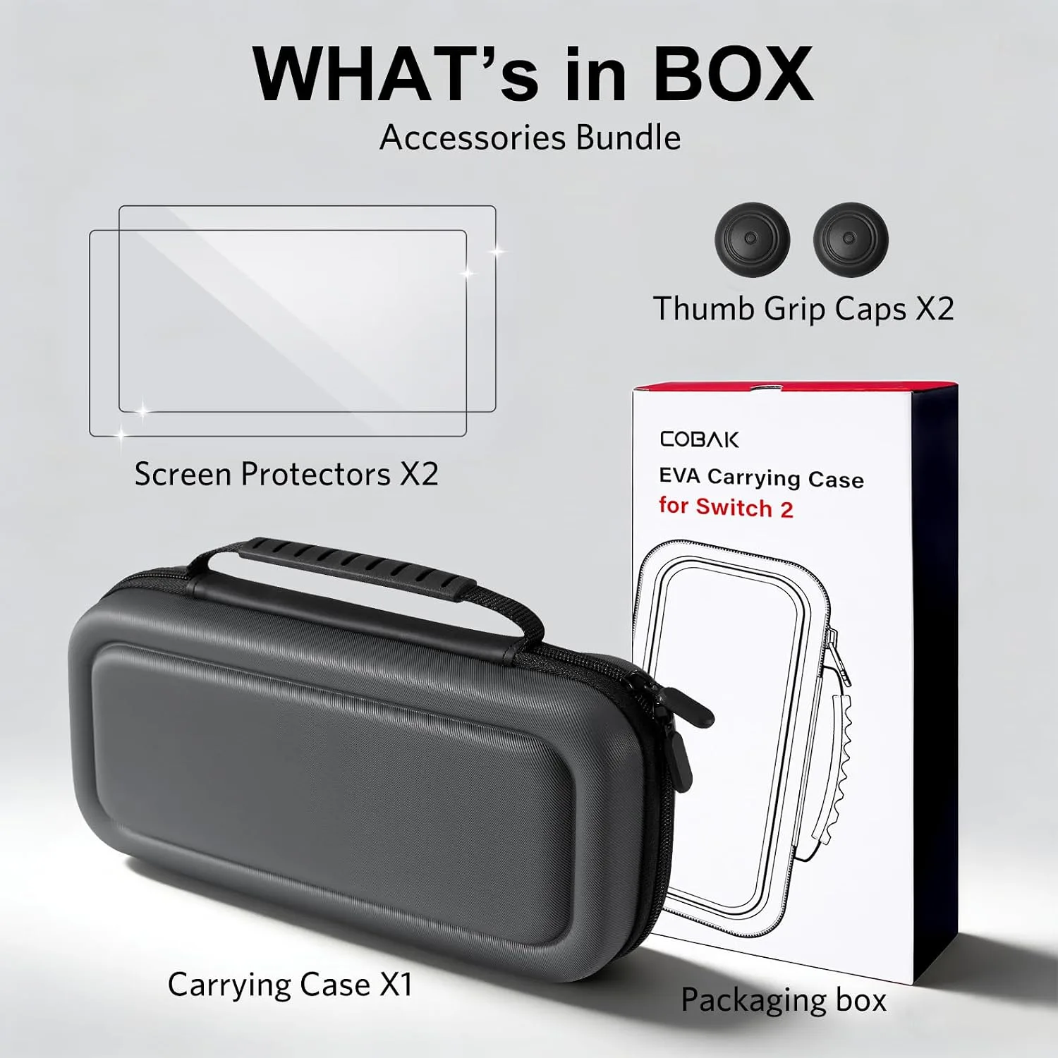 CoBak Large Capacity Carrying Case for Nintendo Switch 2 (2025)